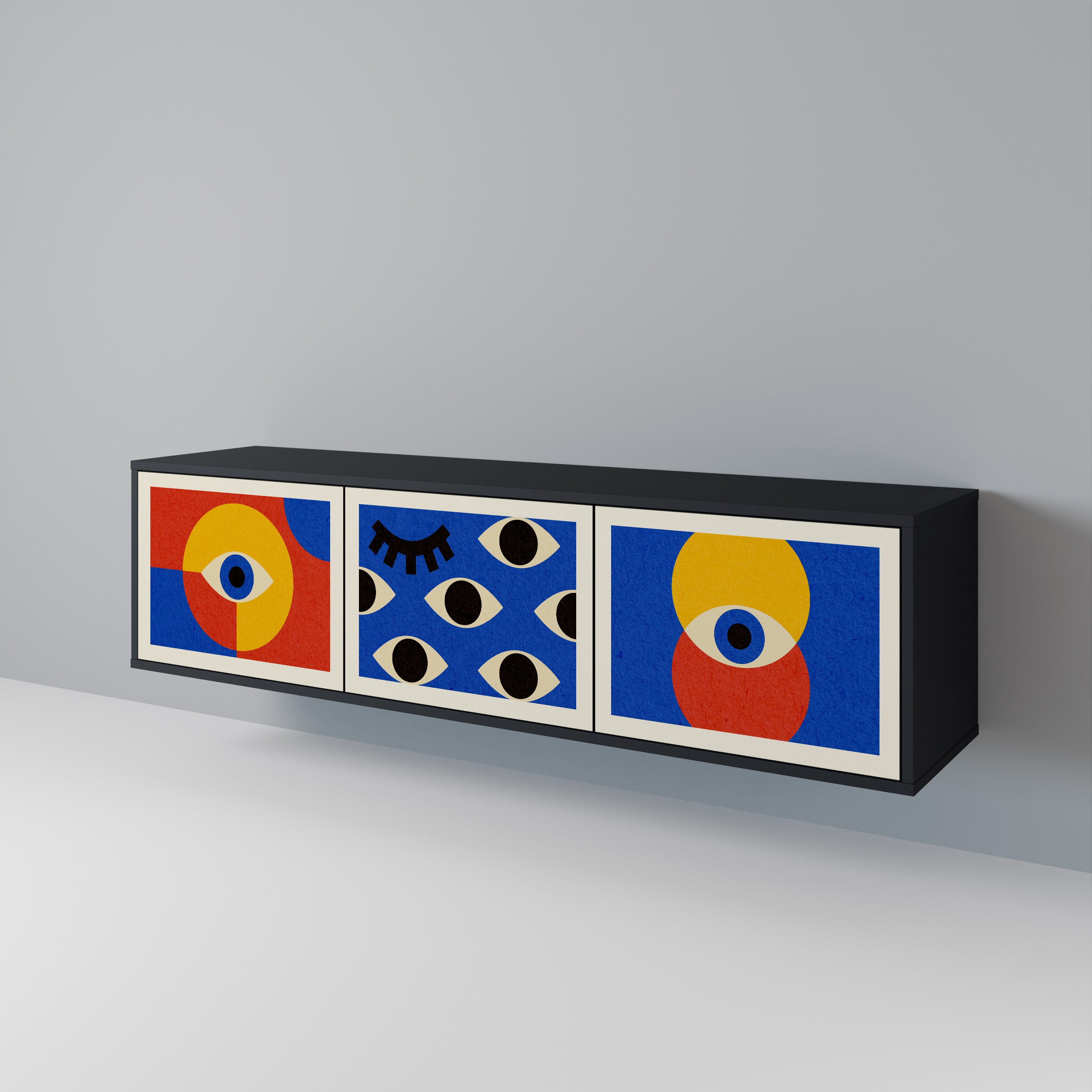 GEOMETRIC EYES Έπιπλο τηλεόρασης 3-θυρών