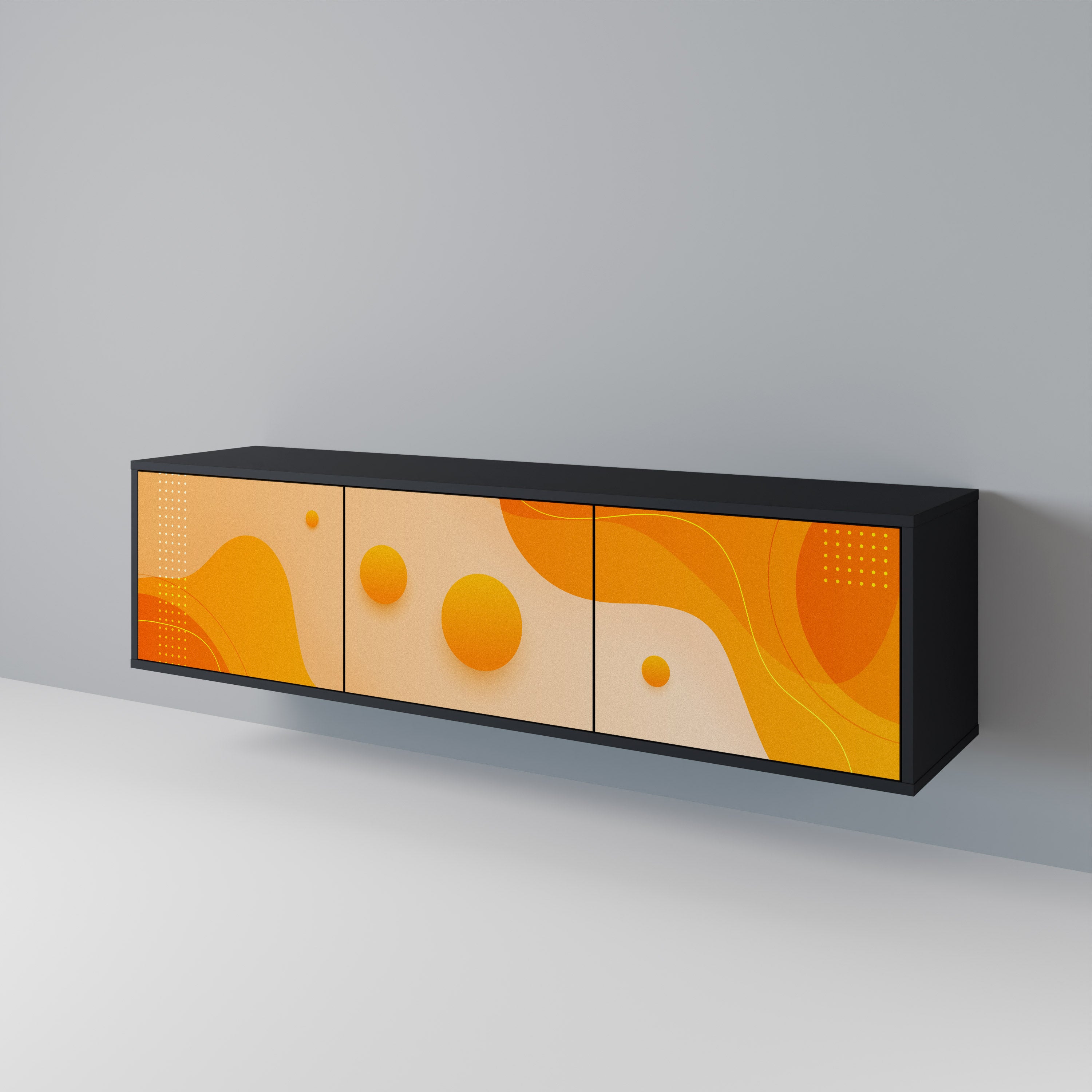 ORANGE ARRANGEMENT Έπιπλο τηλεόρασης 3-θυρών