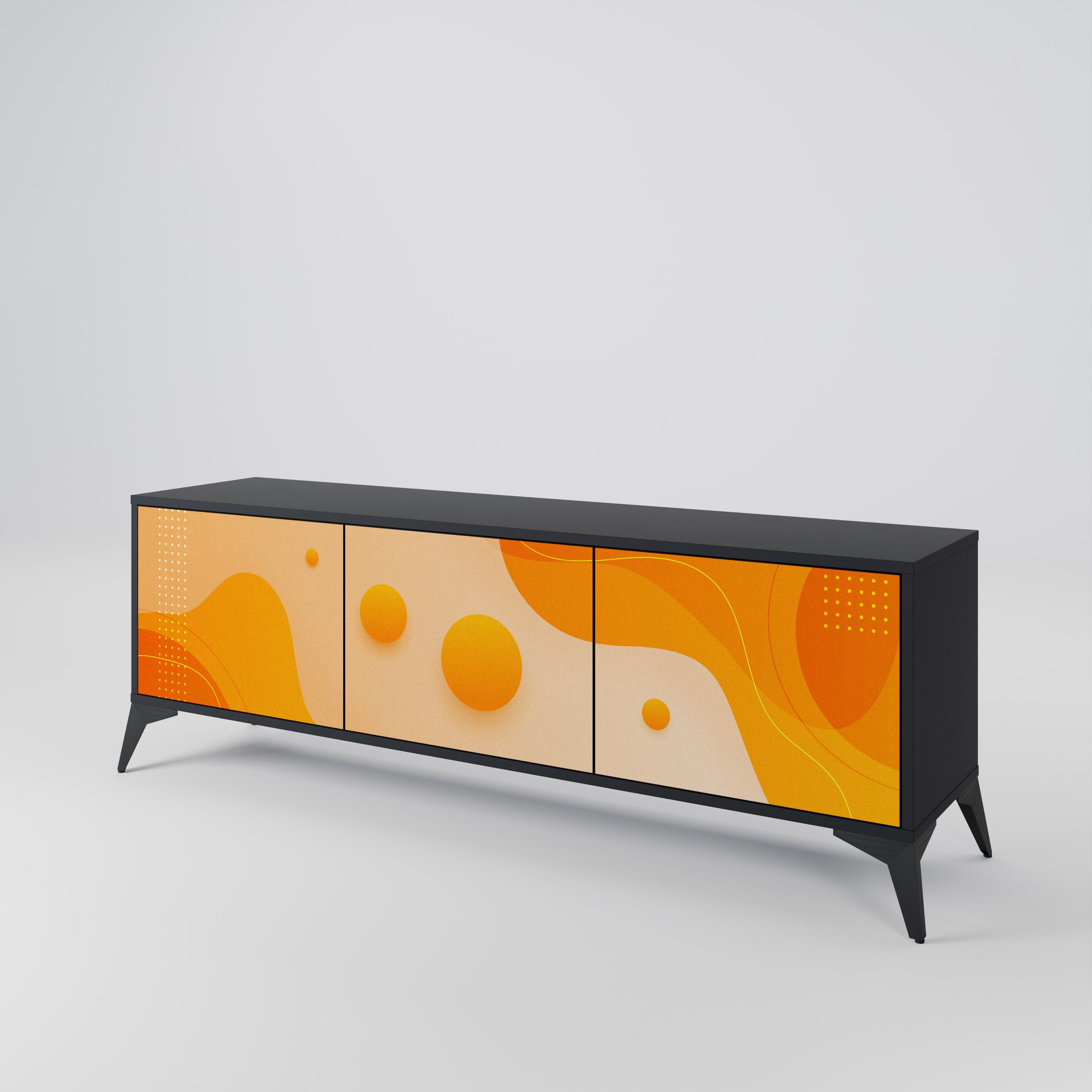 ORANGE ARRANGEMENT Έπιπλο τηλεόρασης 3-θυρών