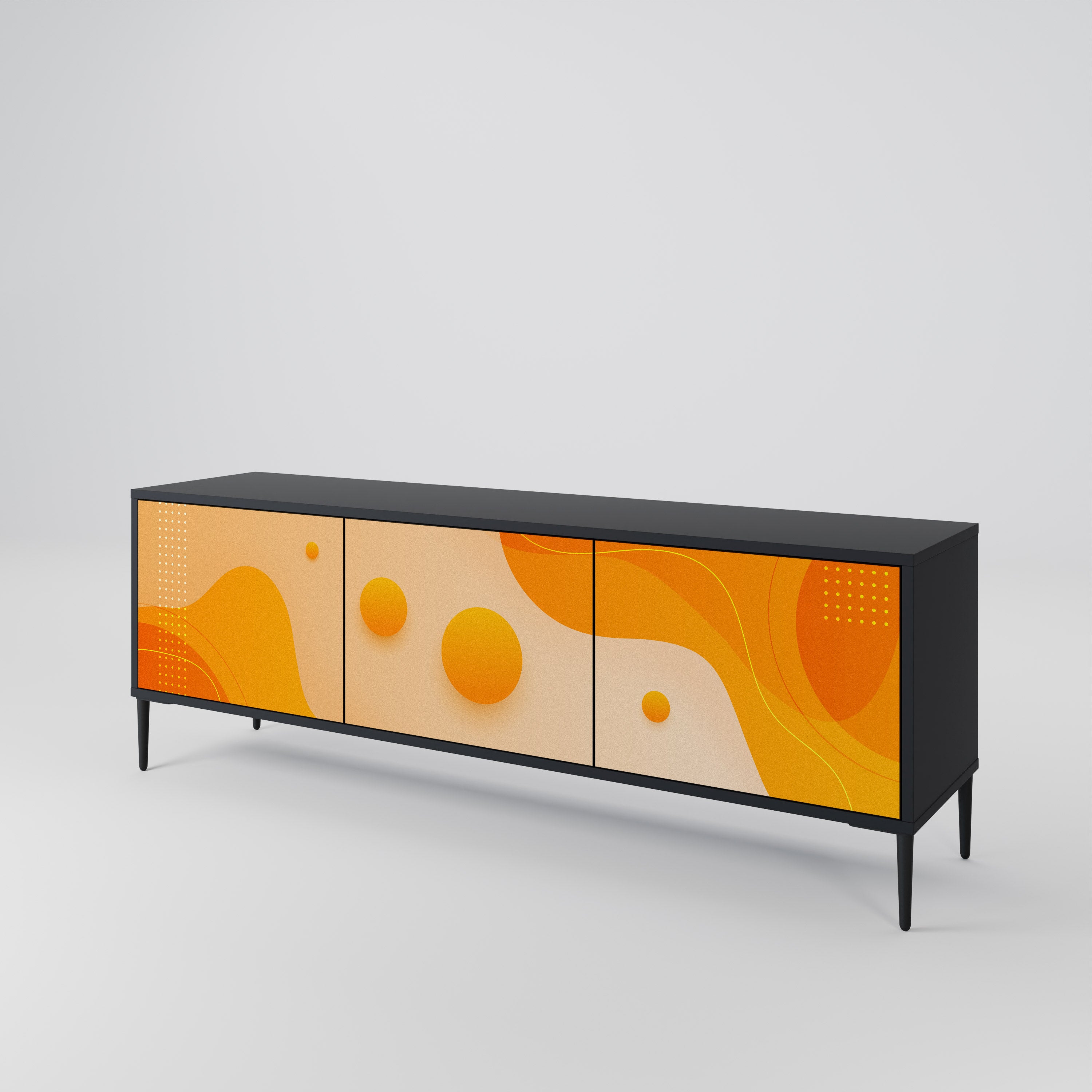 ORANGE ARRANGEMENT Έπιπλο τηλεόρασης 3-θυρών