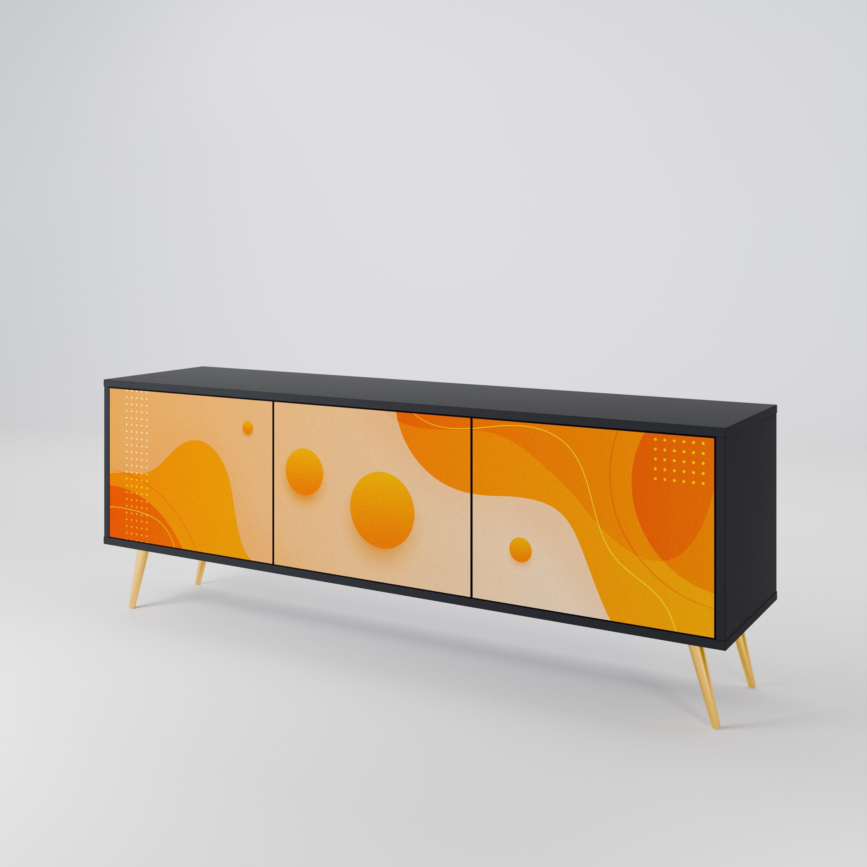 ORANGE ARRANGEMENT Έπιπλο τηλεόρασης 3-θυρών
