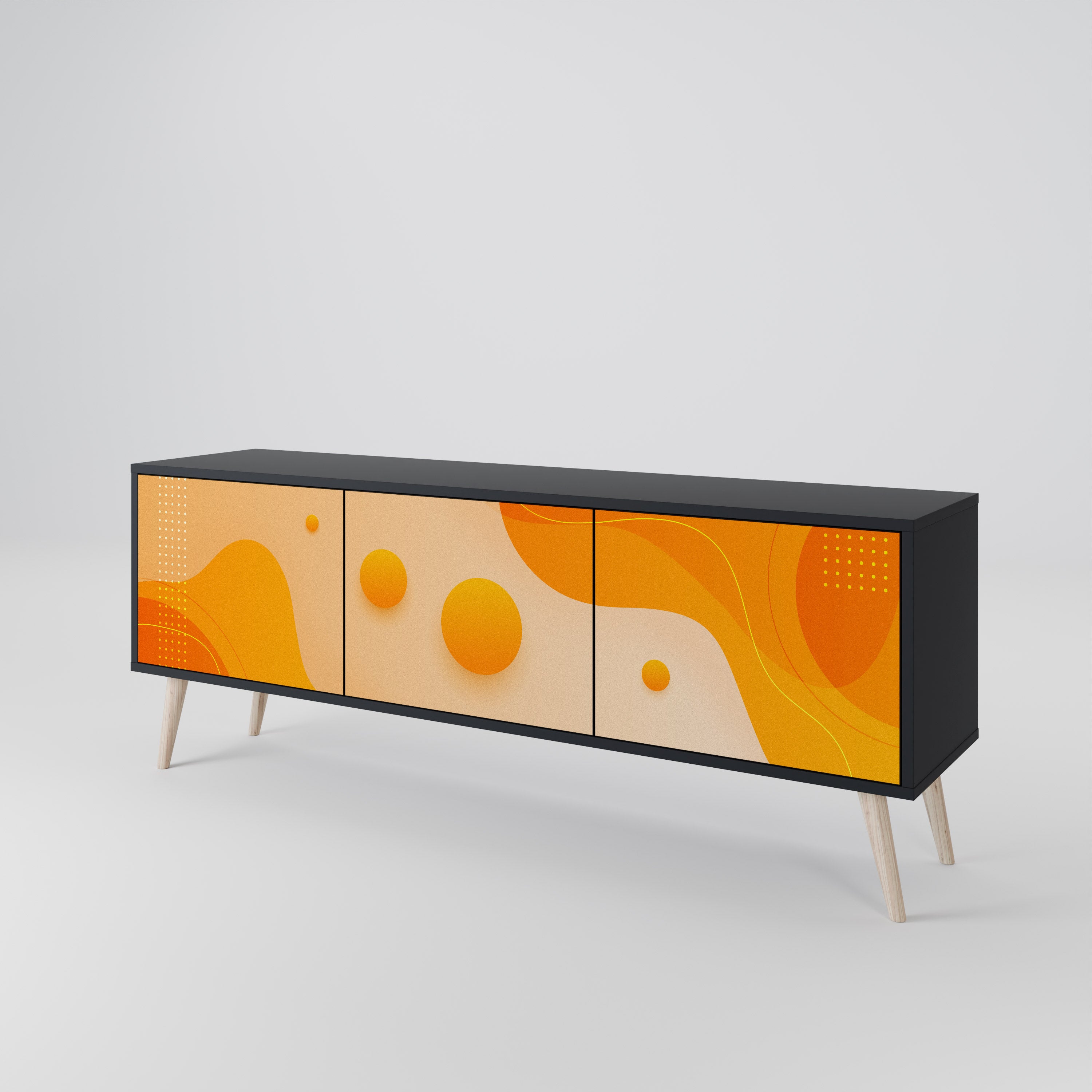 ORANGE ARRANGEMENT Έπιπλο τηλεόρασης 3-θυρών