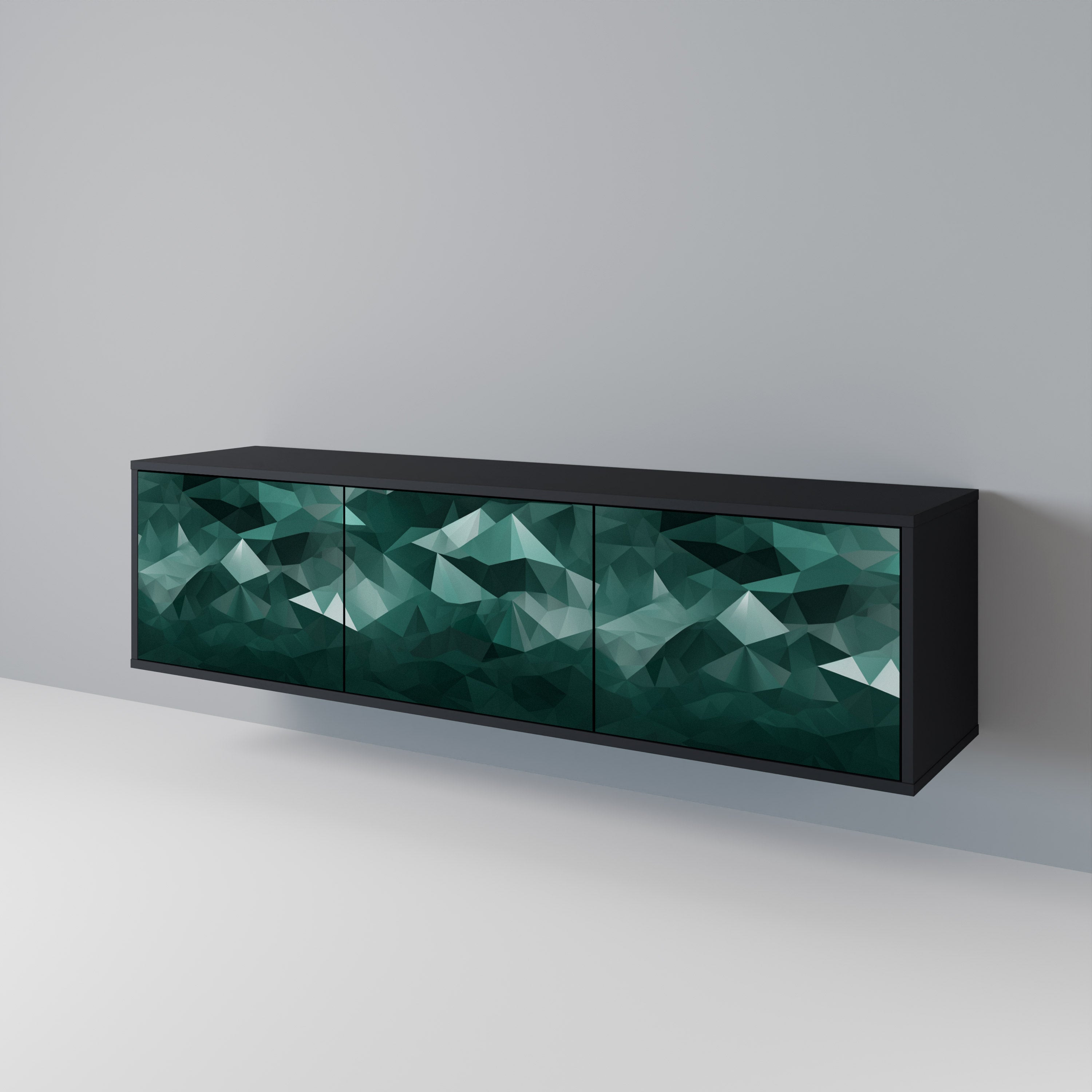 POLYGONAL FLOATING Έπιπλο τηλεόρασης 3-θυρών
