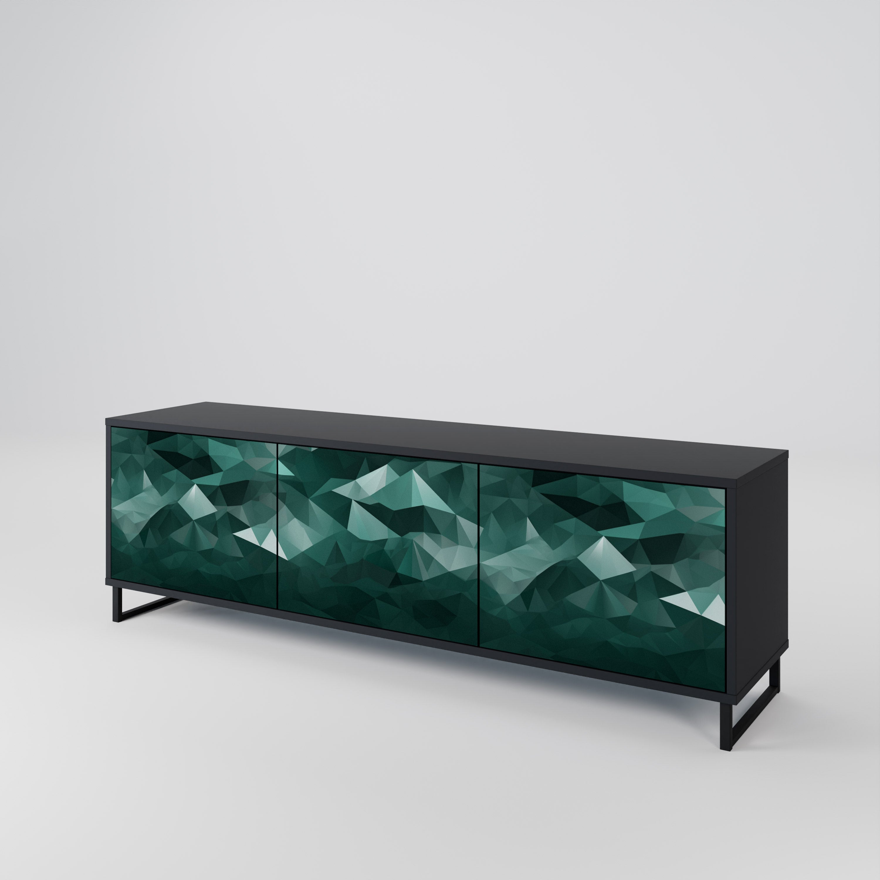 POLYGONAL FLOATING Έπιπλο τηλεόρασης 3-θυρών