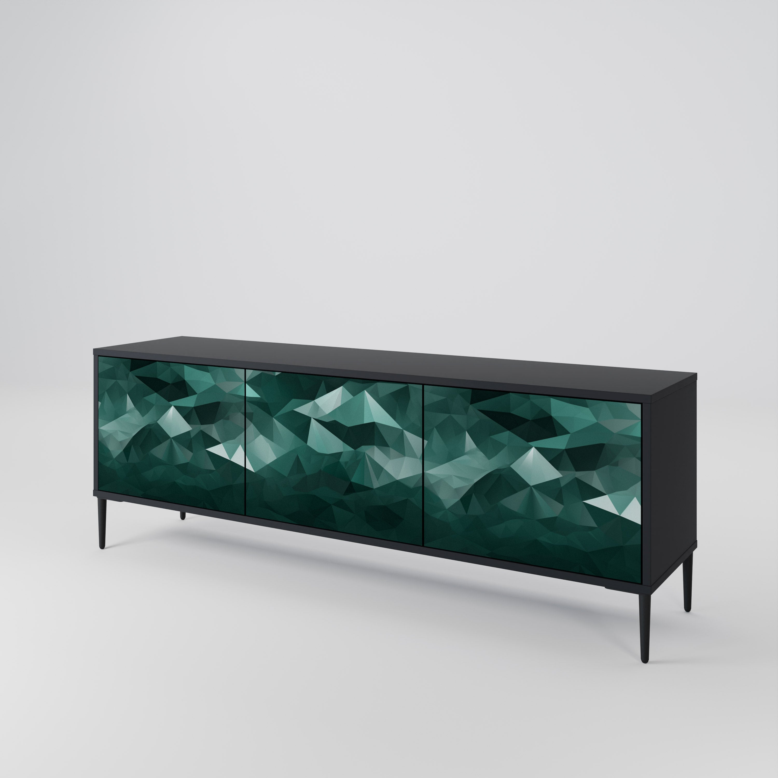 POLYGONAL FLOATING Έπιπλο τηλεόρασης 3-θυρών