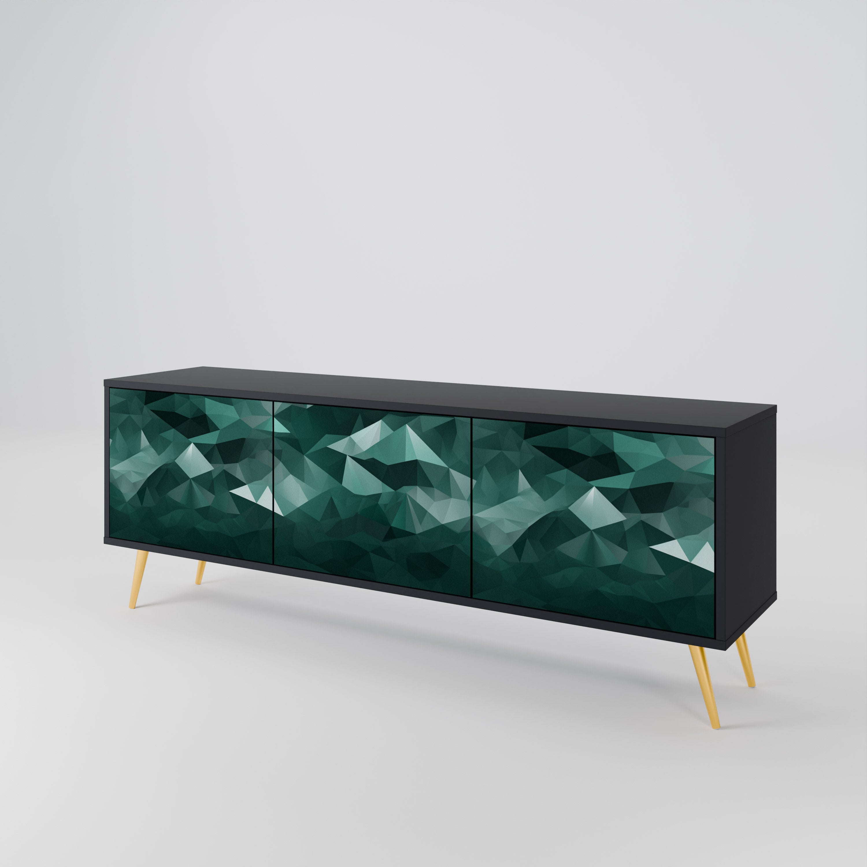 POLYGONAL FLOATING Έπιπλο τηλεόρασης 3-θυρών