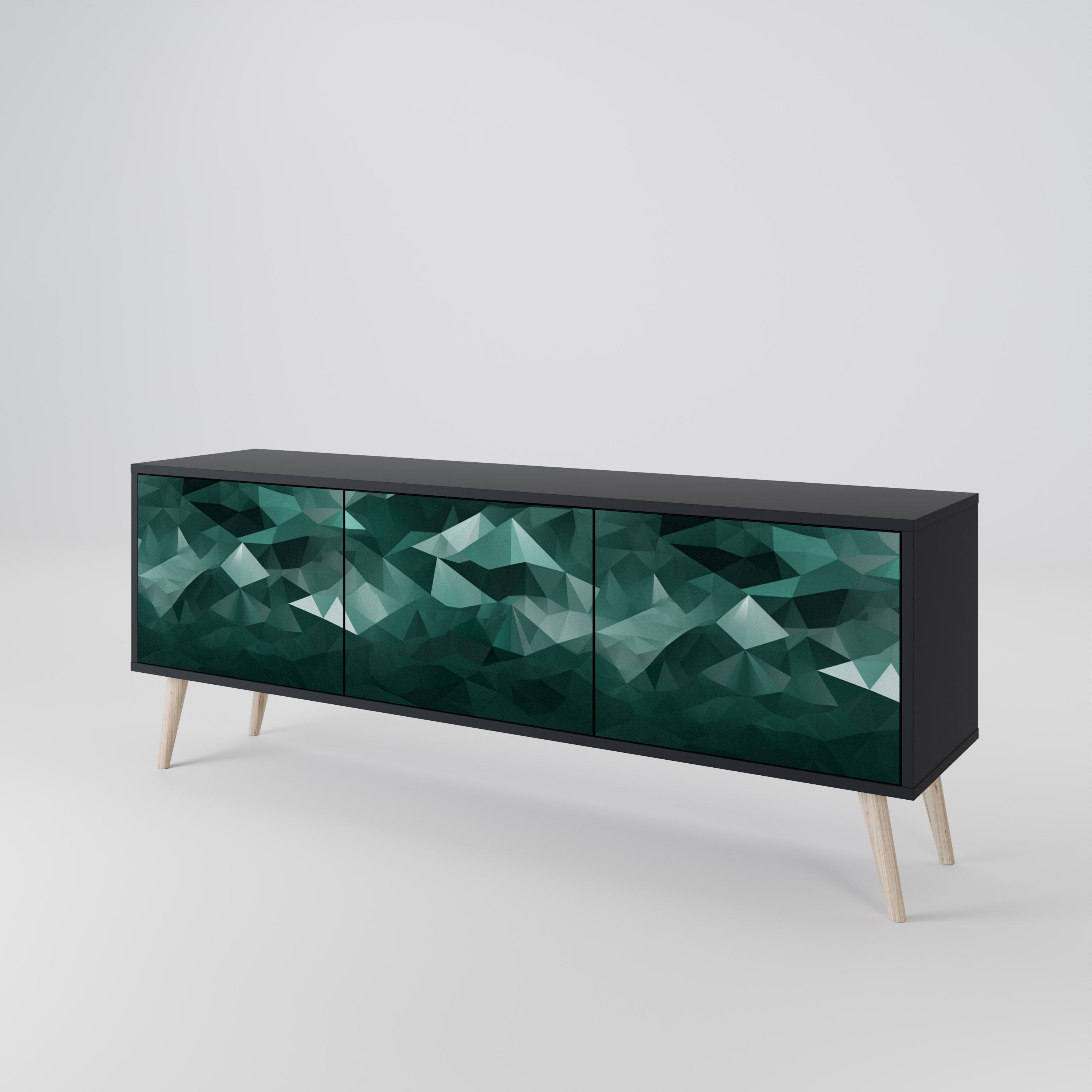 POLYGONAL FLOATING Έπιπλο τηλεόρασης 3-θυρών