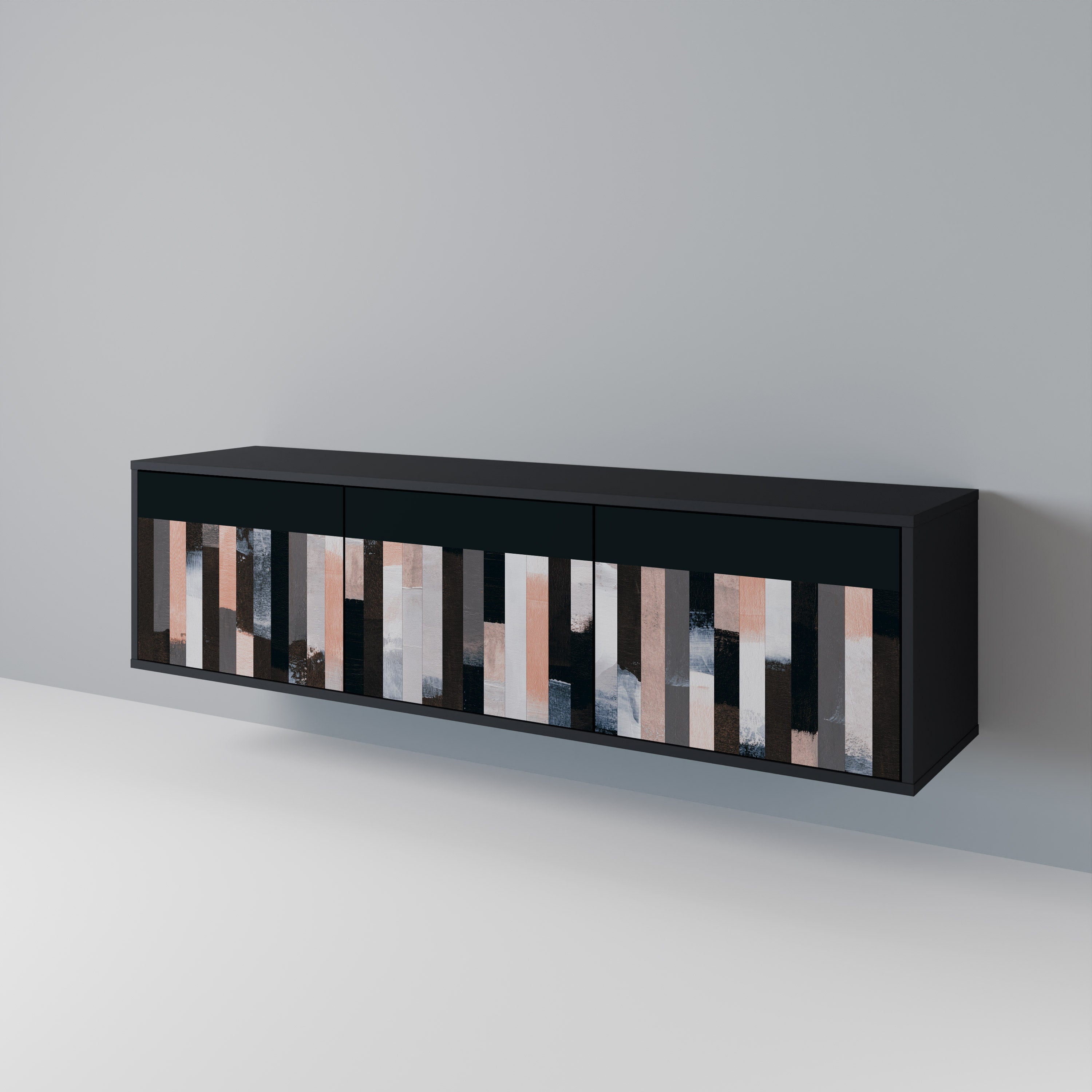 COLLAGE OF RECTANGLES Έπιπλο τηλεόρασης 3-θυρών