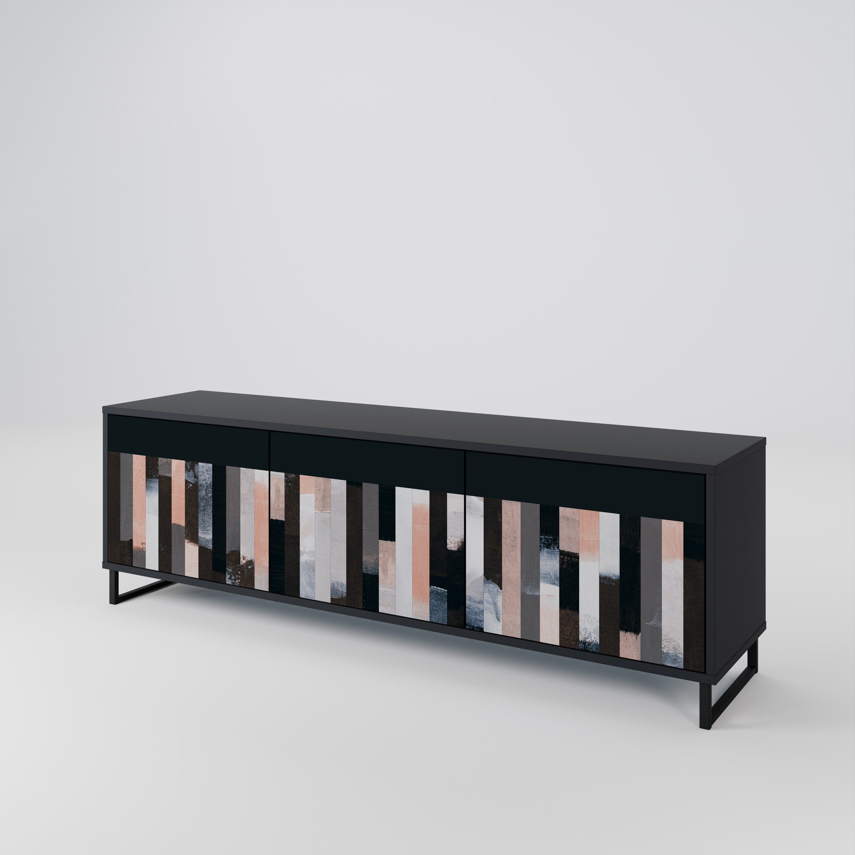 COLLAGE OF RECTANGLES Έπιπλο τηλεόρασης 3-θυρών