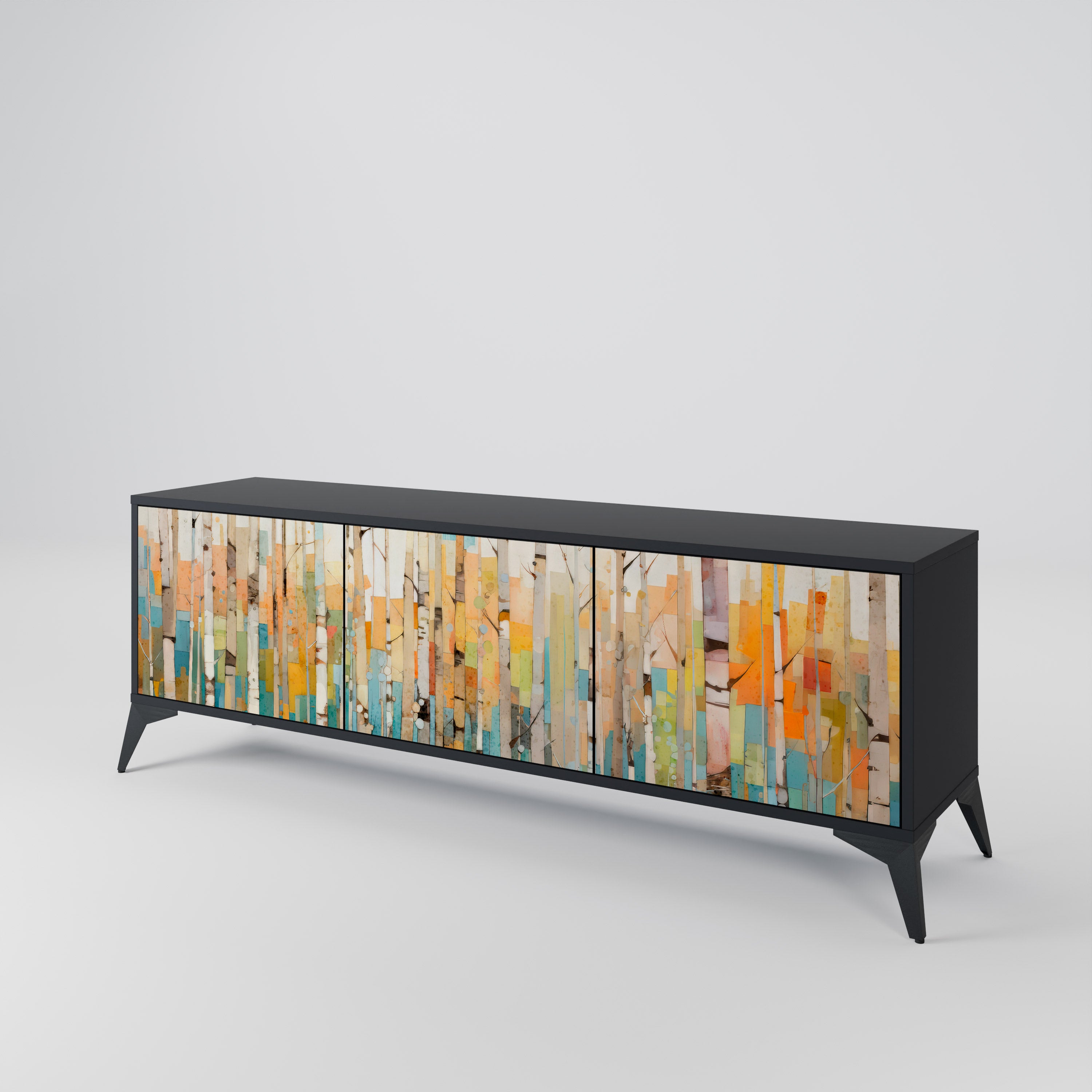 BIRCH KALEIDOSCOPE 3-Door TV Cabinet