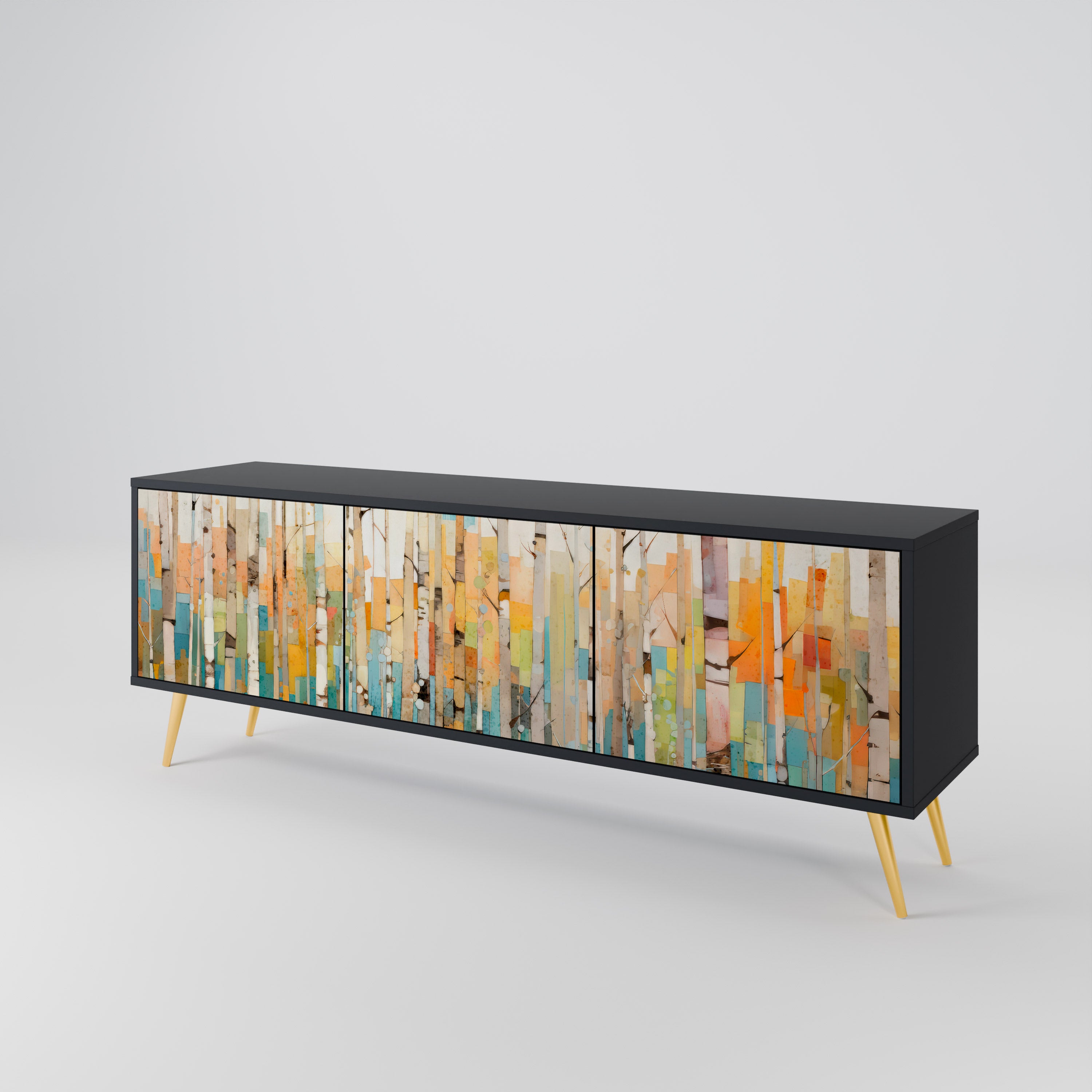 BIRCH KALEIDOSCOPE 3-Door TV Cabinet