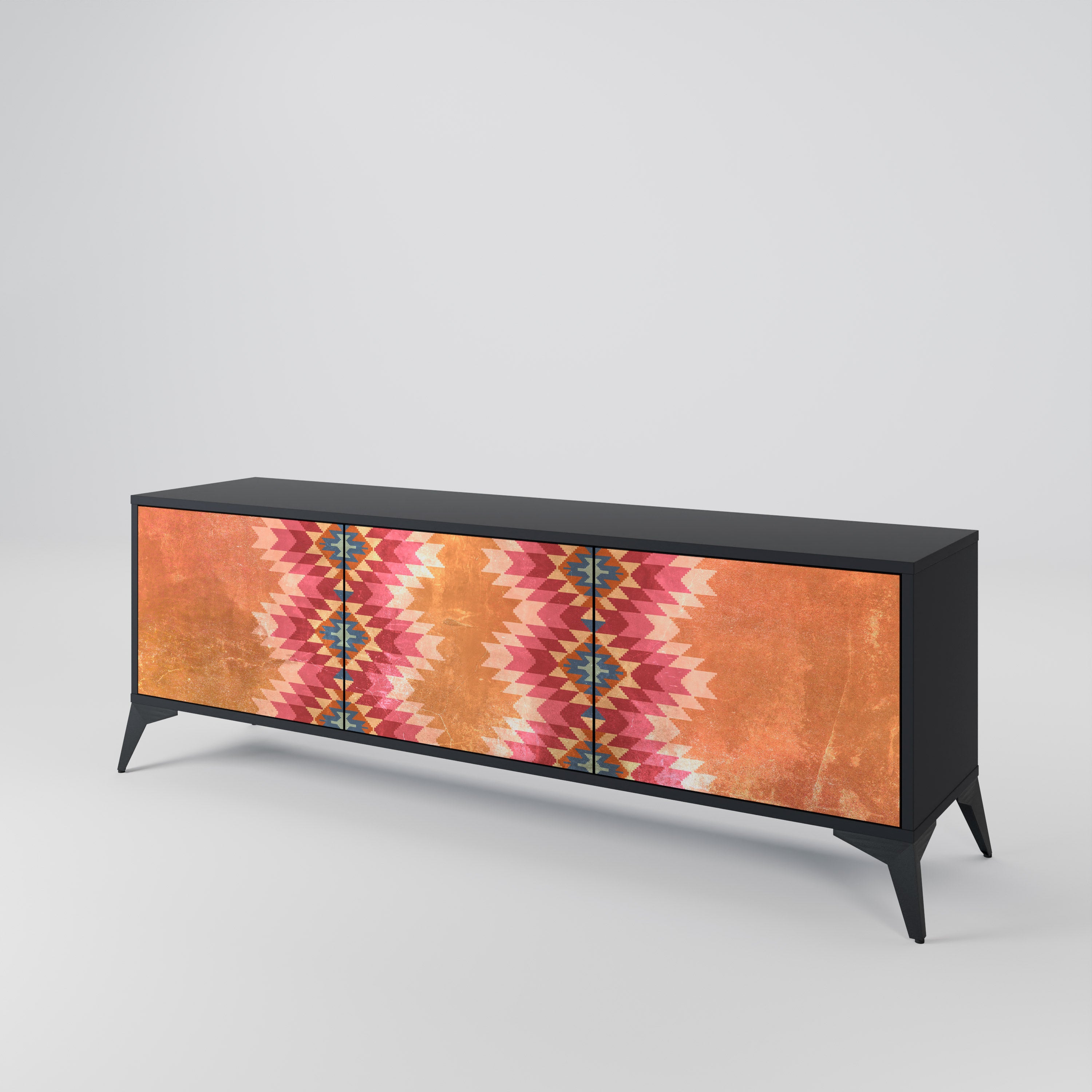 INDIAN FOLK 3-Door TV Cabinet