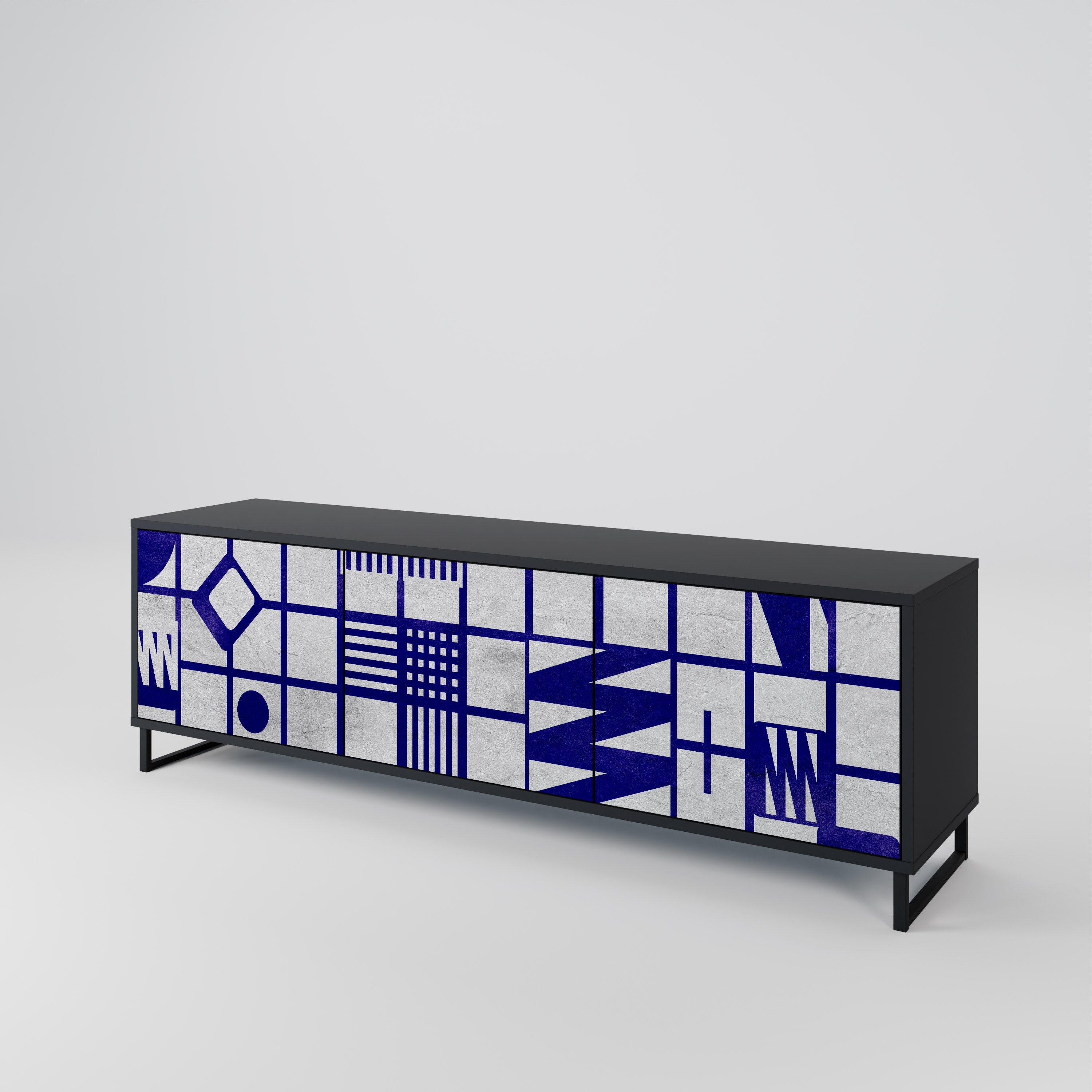 THE RIGHT PLACES 3-Door TV Cabinet