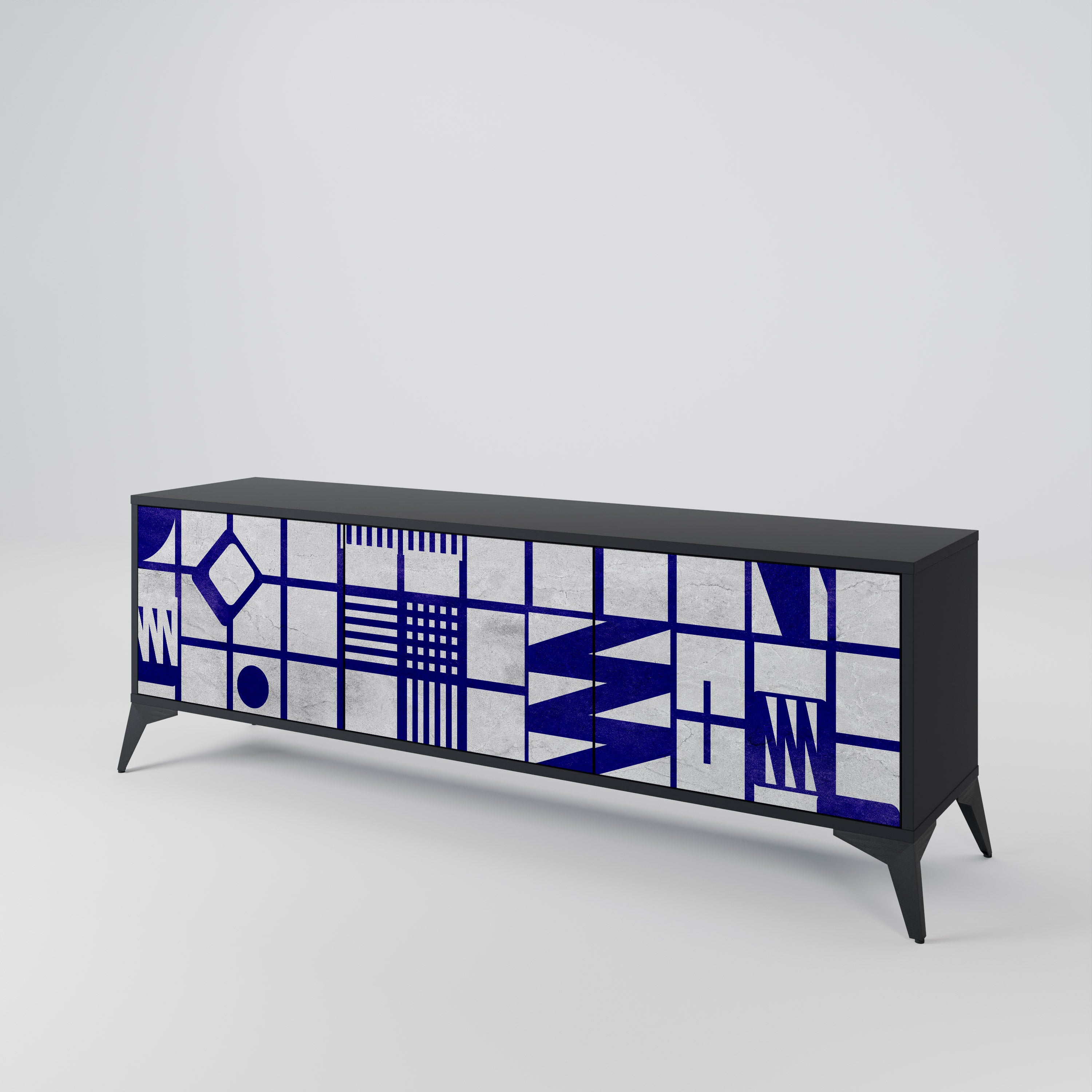 THE RIGHT PLACES 3-Door TV Cabinet