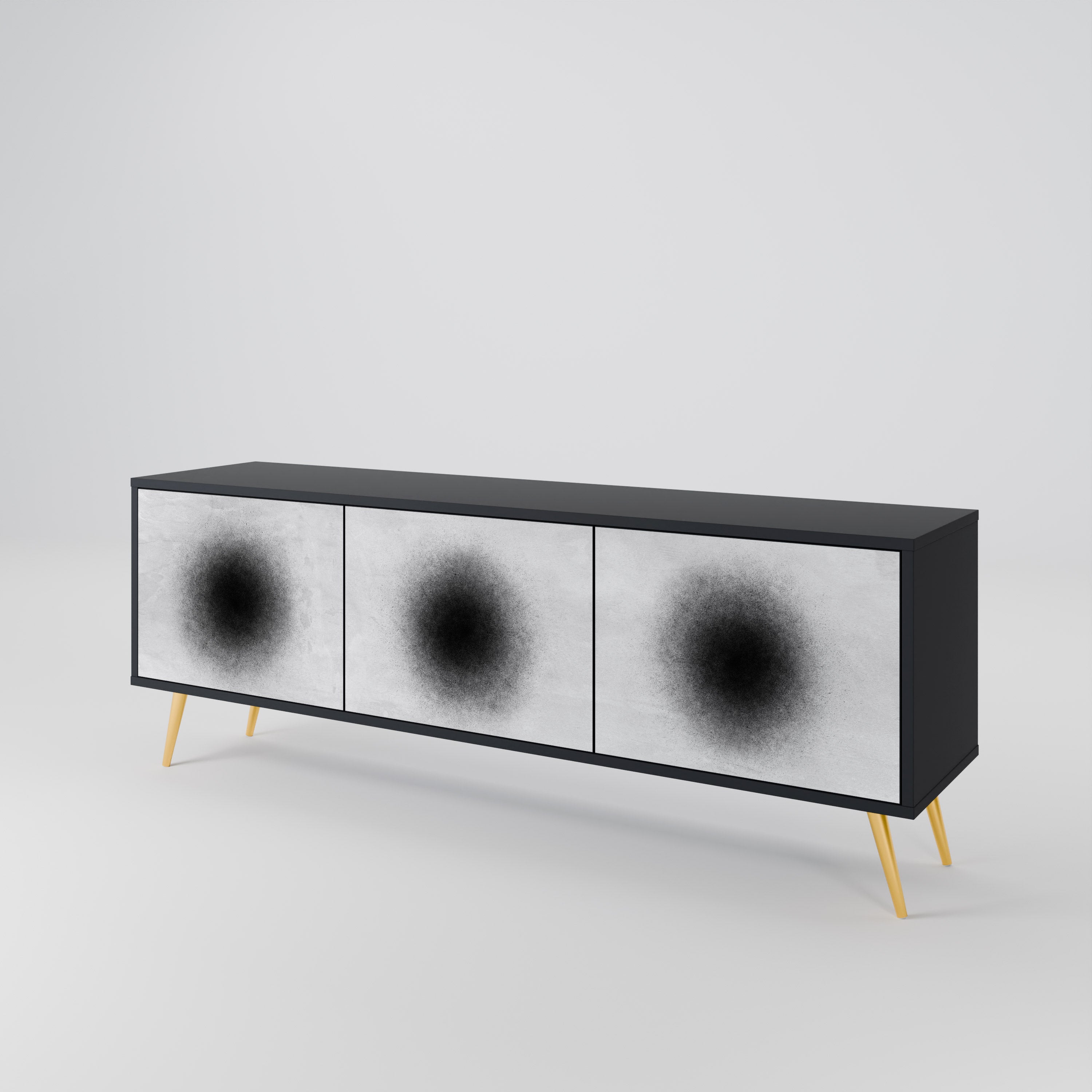 BLACK HOLE 3-Door TV Cabinet