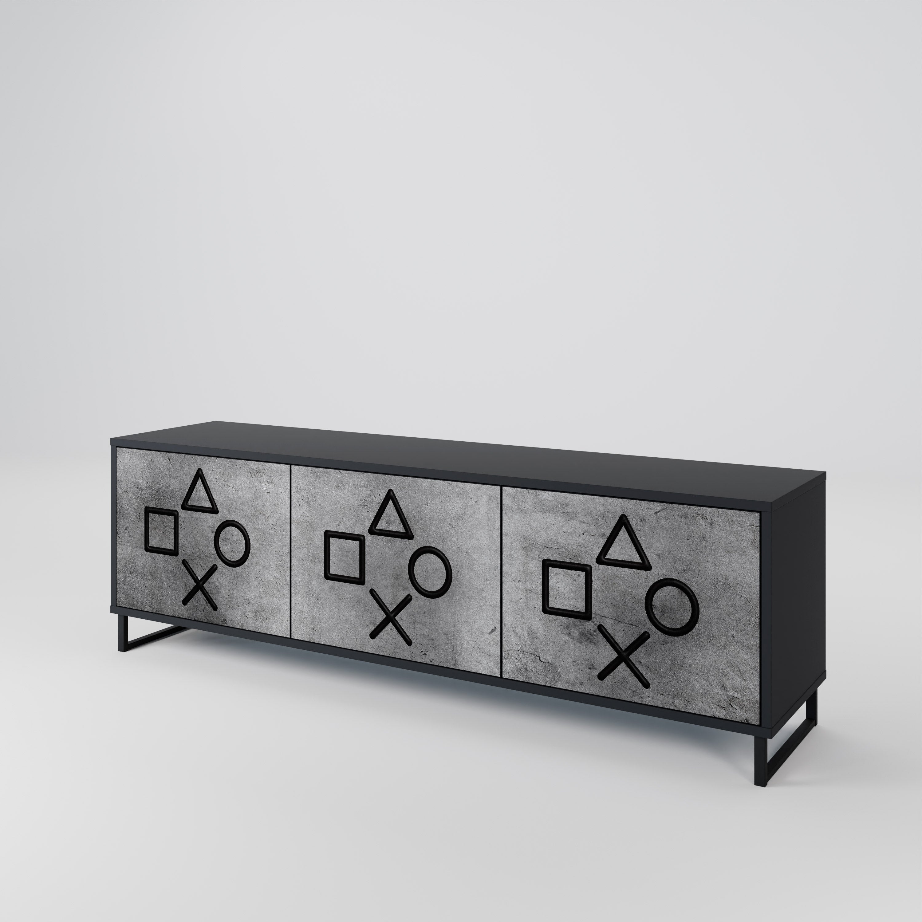 GAMER CHOICE 3-Door TV Cabinet