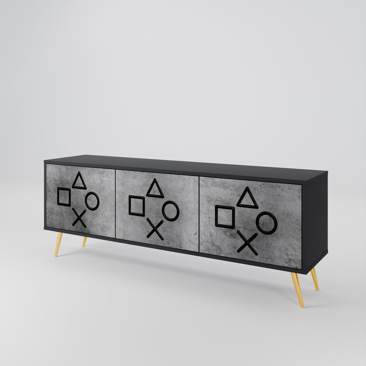 GAMER CHOICE 3-Door TV Cabinet