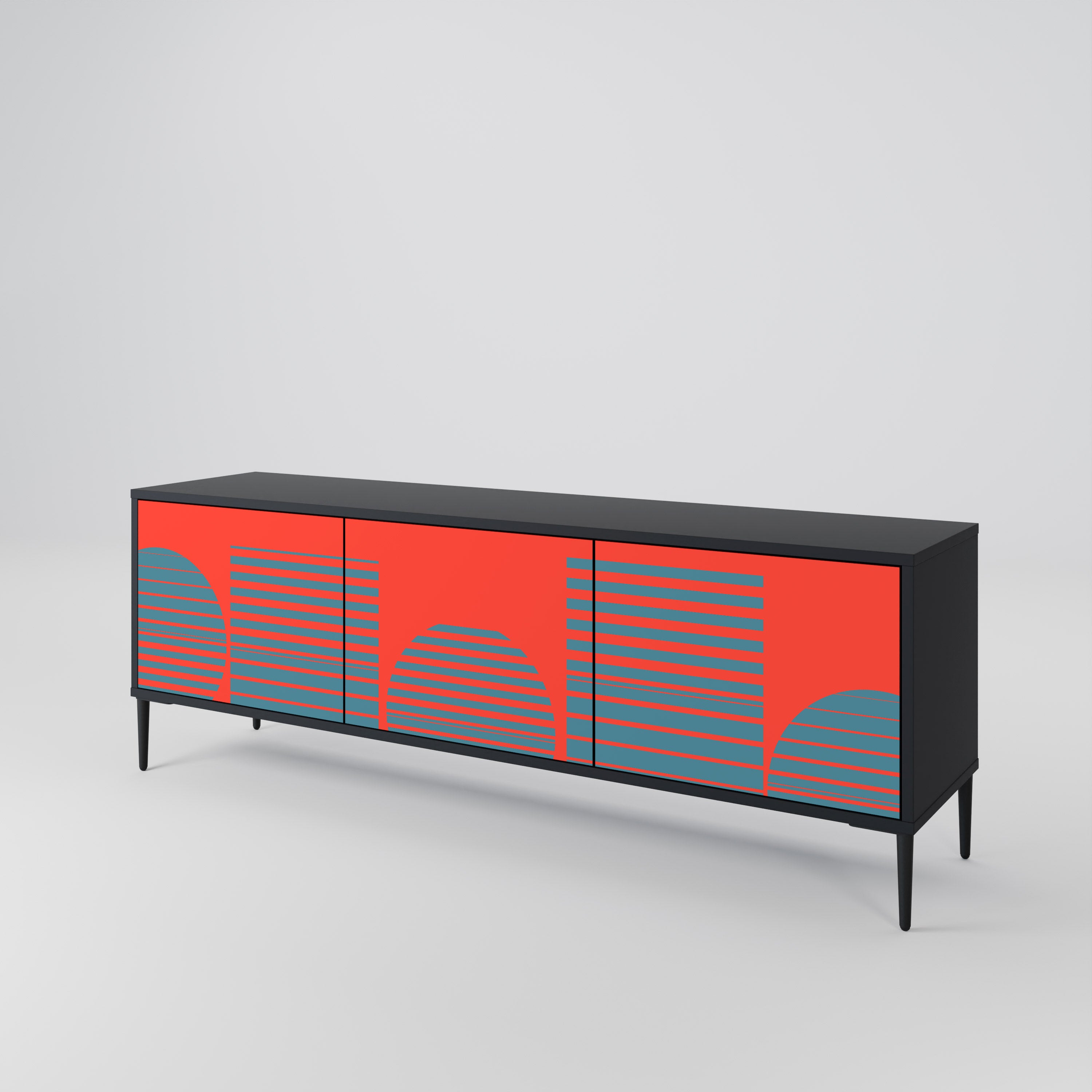 RISING GEOMETRY STARS 3-Door TV Cabinet