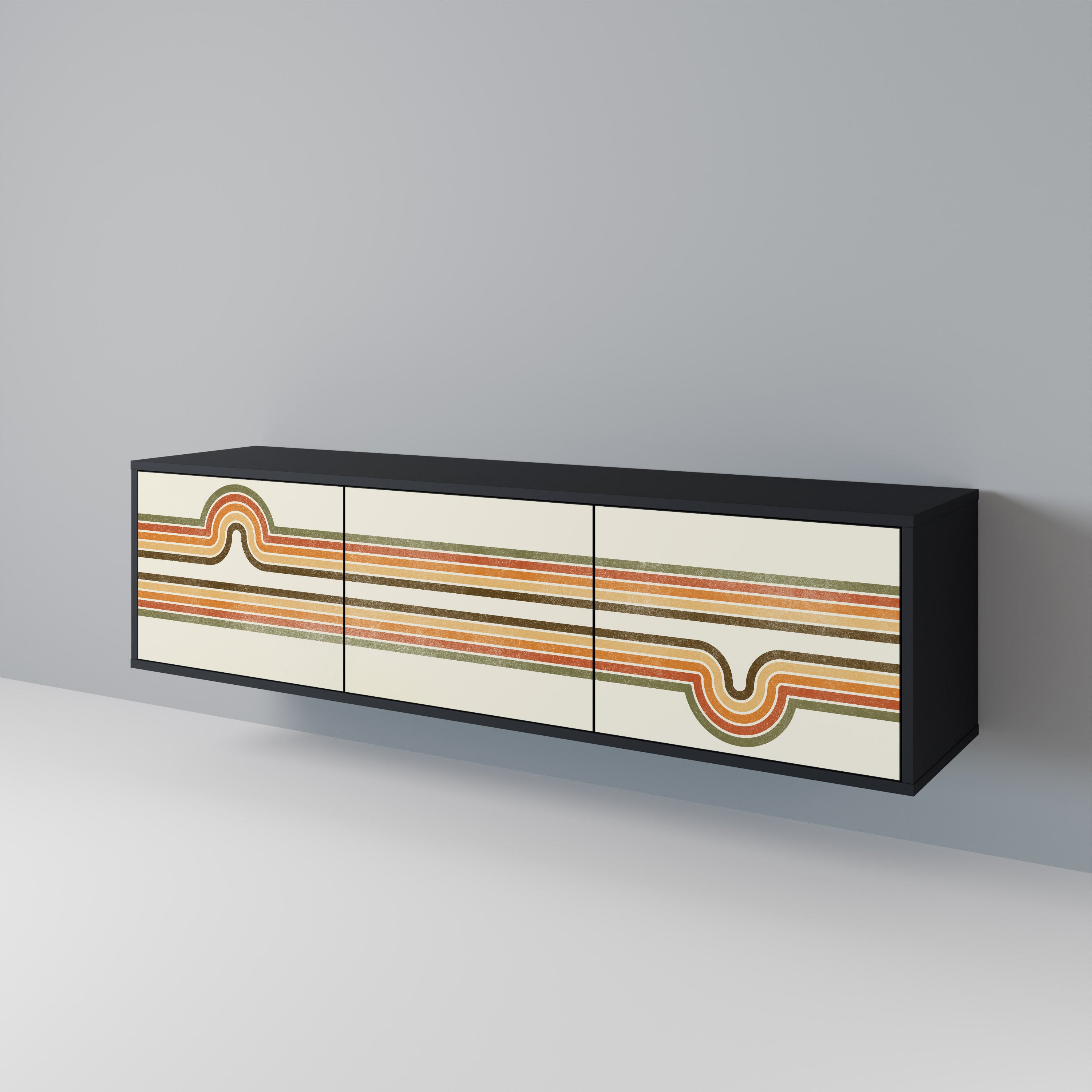 EXCEPTIONAL STREAM 3-Door TV Cabinet