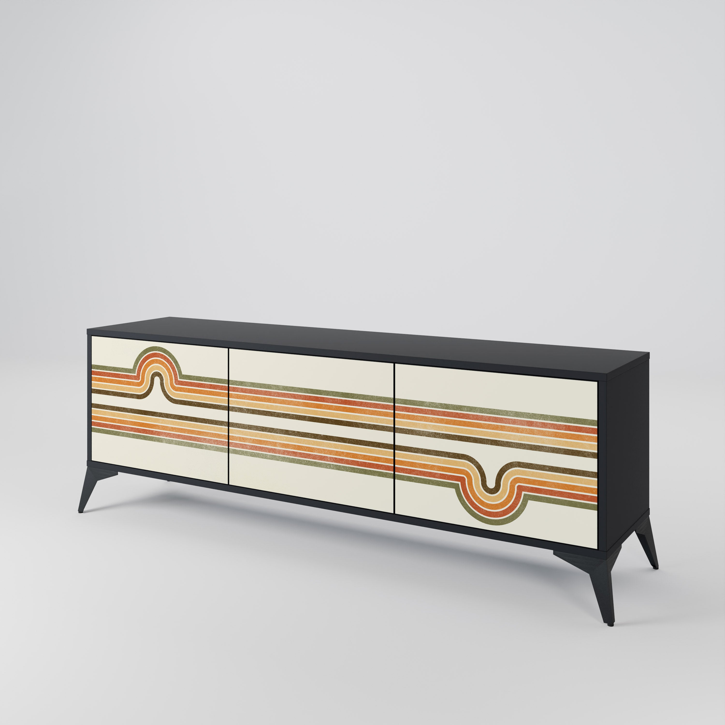 EXCEPTIONAL STREAM 3-Door TV Cabinet