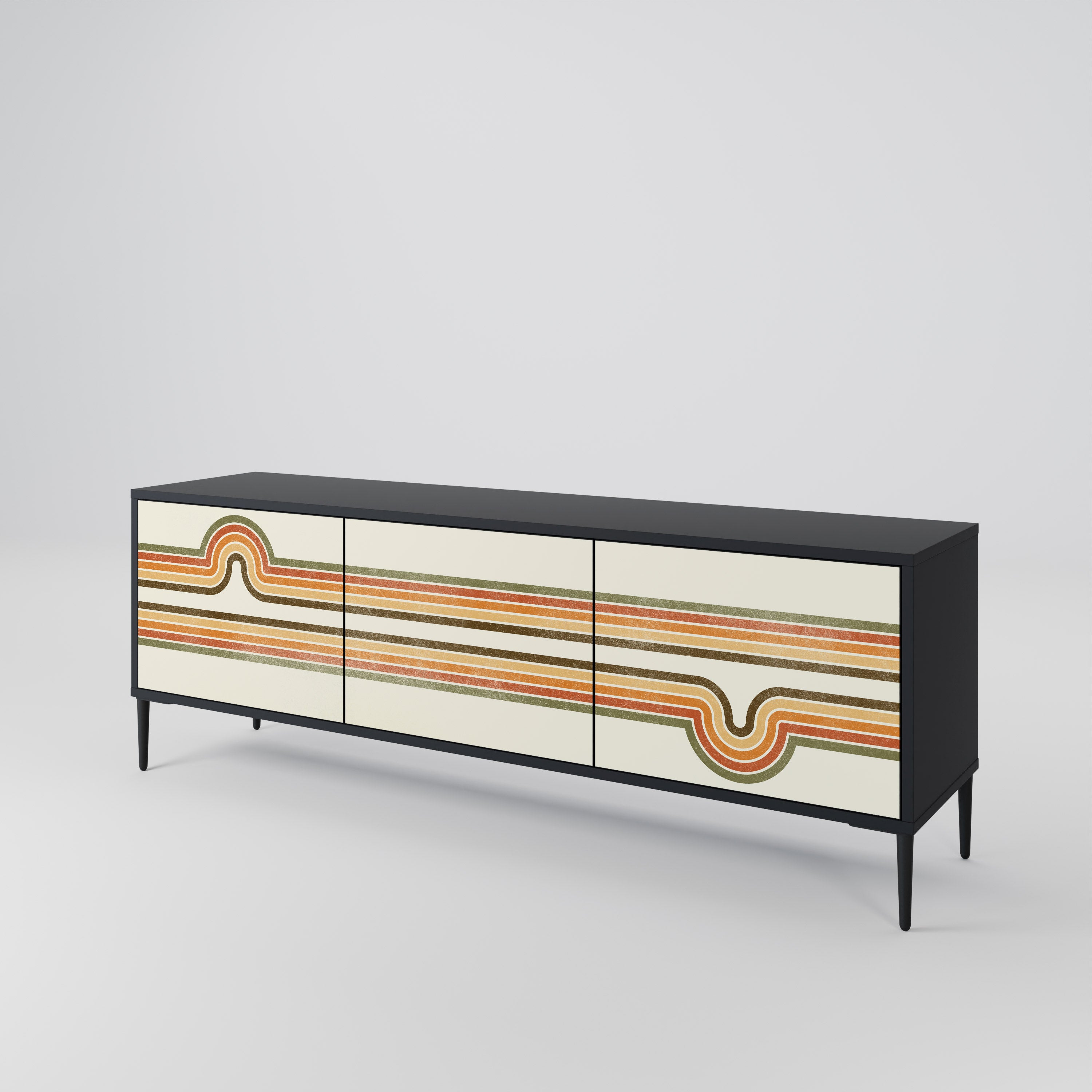 EXCEPTIONAL STREAM 3-Door TV Cabinet