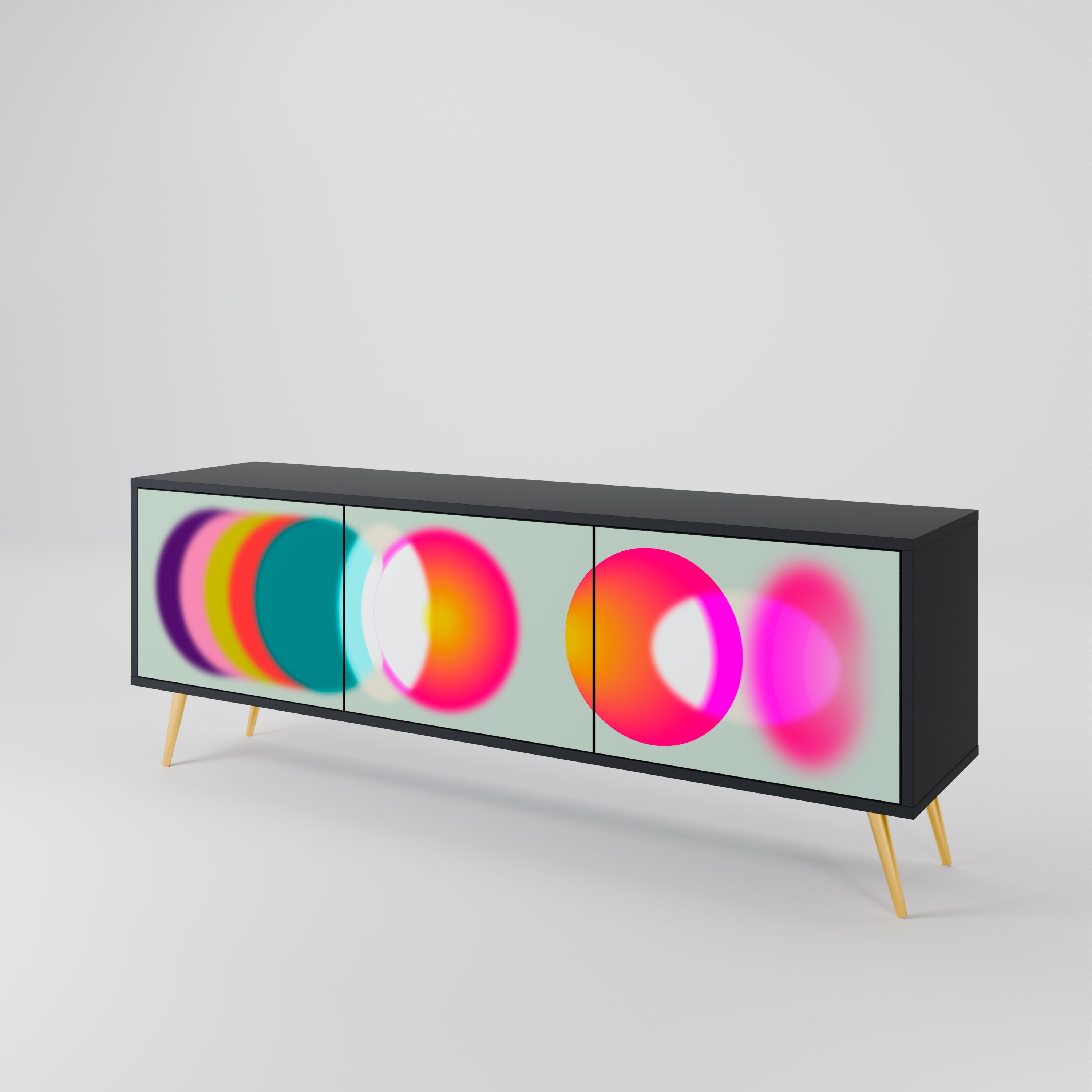 SYMPHONY OF COLORS 3-Door TV Cabinet