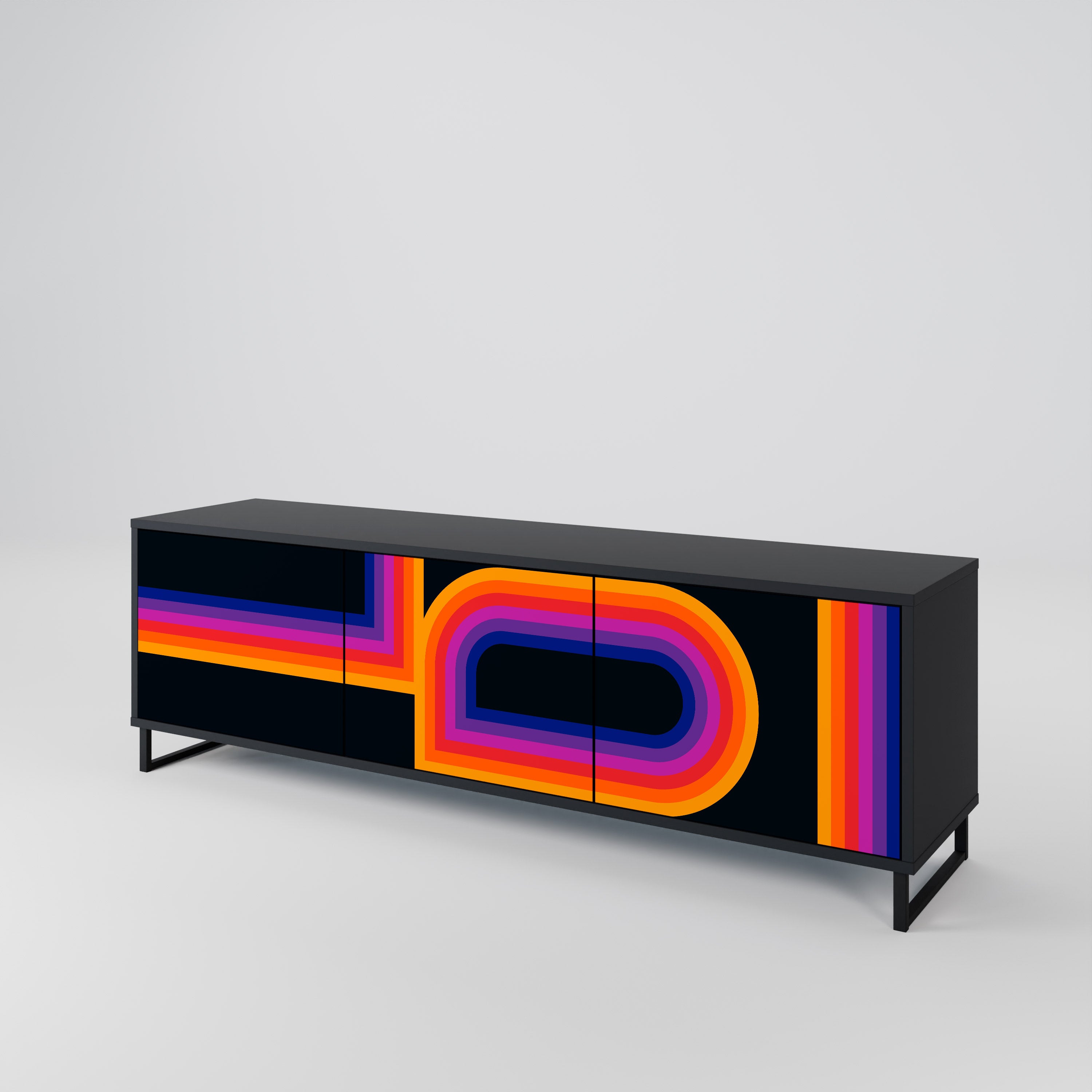 BLINDED BY THE LIGHTS 3-Door TV Cabinet