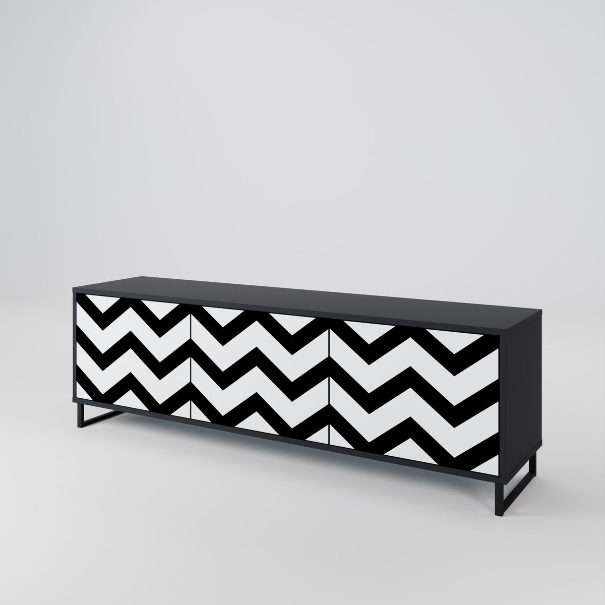 CLASSIC ZIG ZAG Έπιπλο τηλεόρασης 3-θυρών