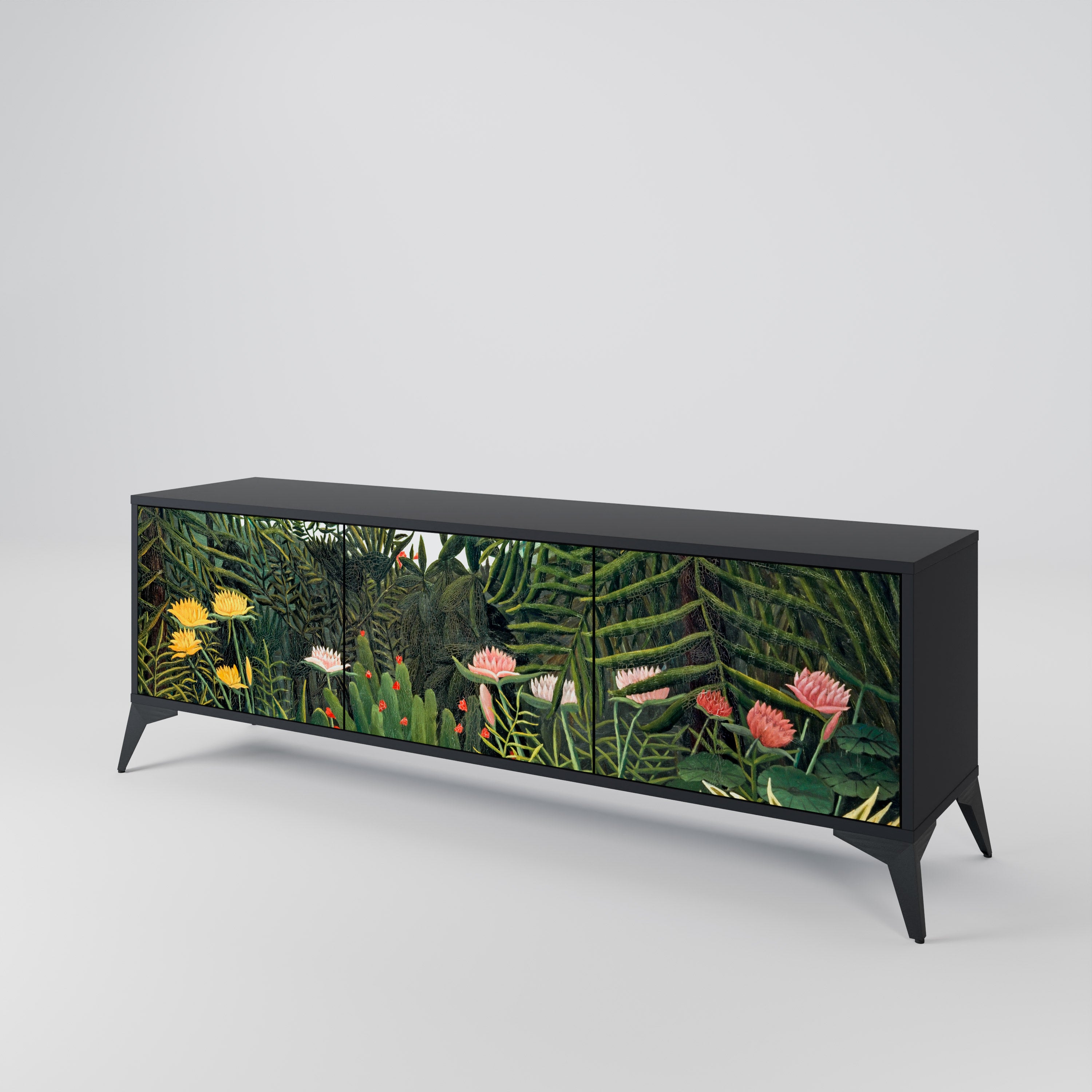 VIRGIN FOREST WITH SUNSET 3-Door TV Cabinet