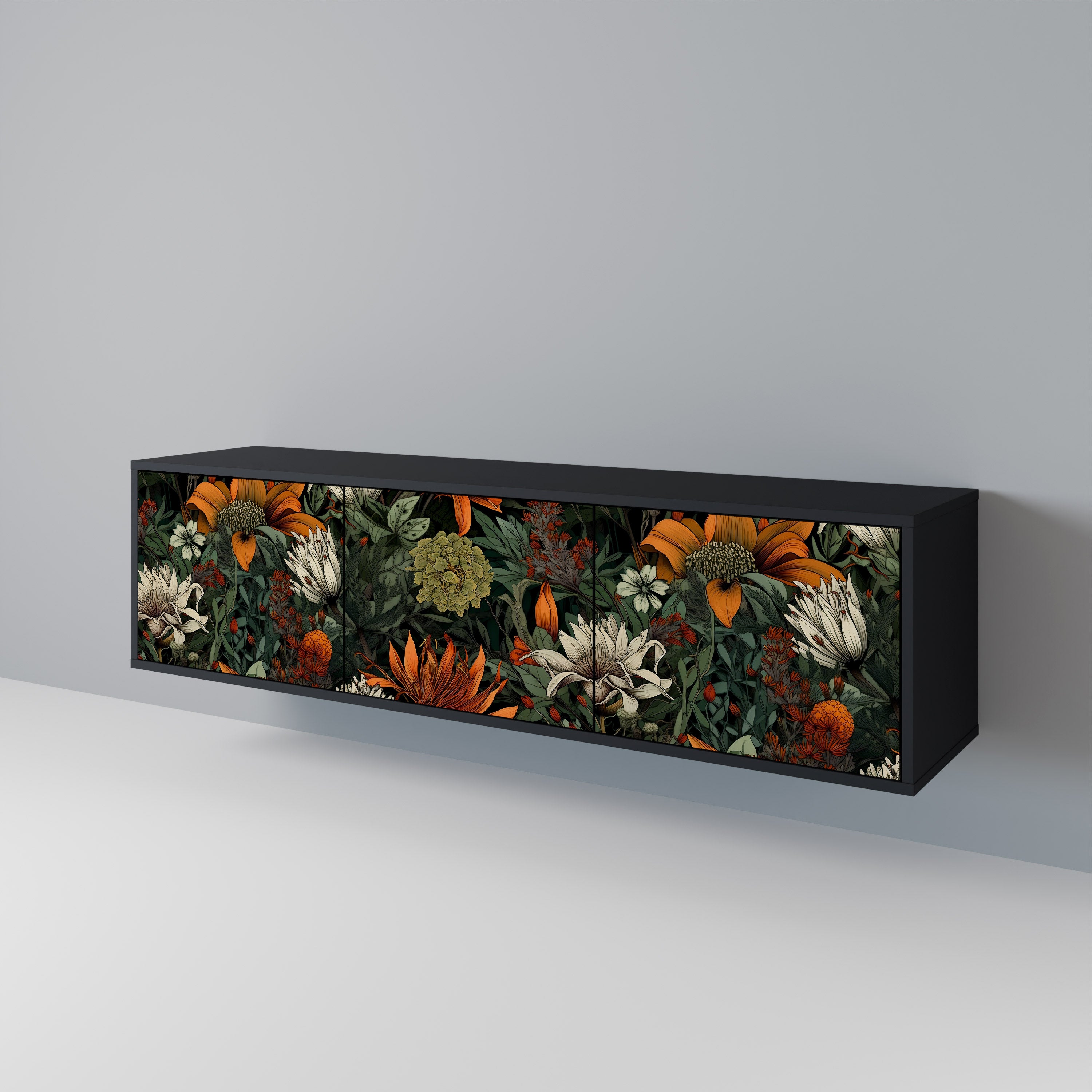 MIDNIGHT SPROUT 3-Door TV Cabinet