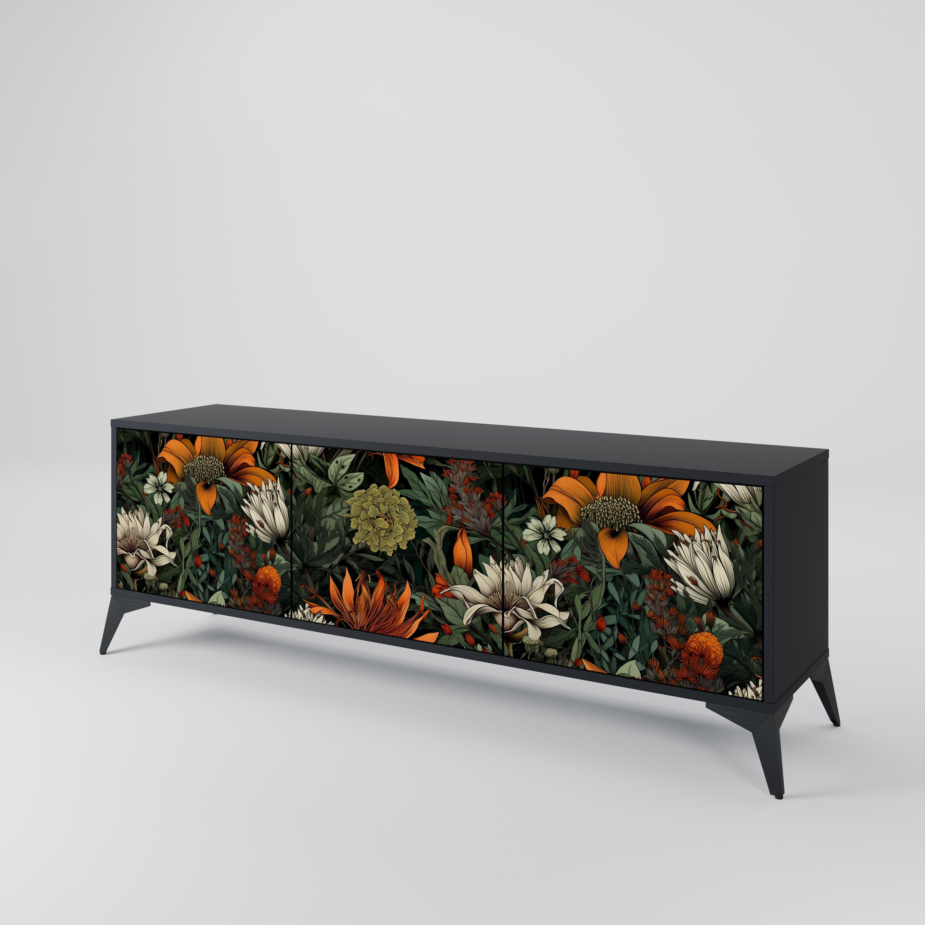 MIDNIGHT SPROUT 3-Door TV Cabinet