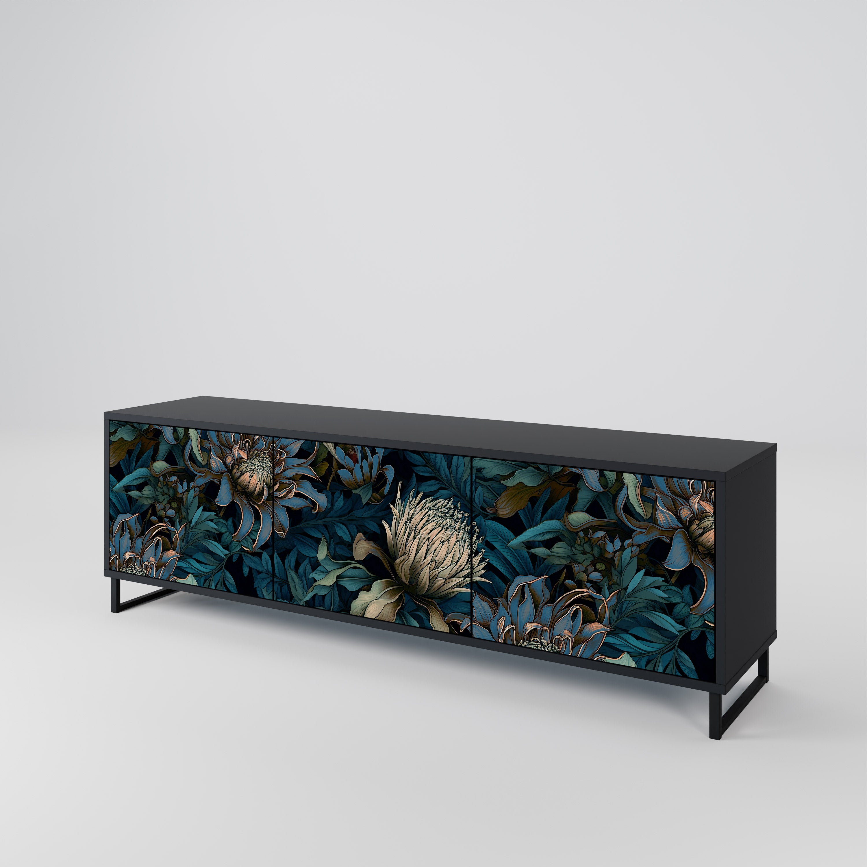 TWILIGHT BLOOM 3-Door TV Cabinet