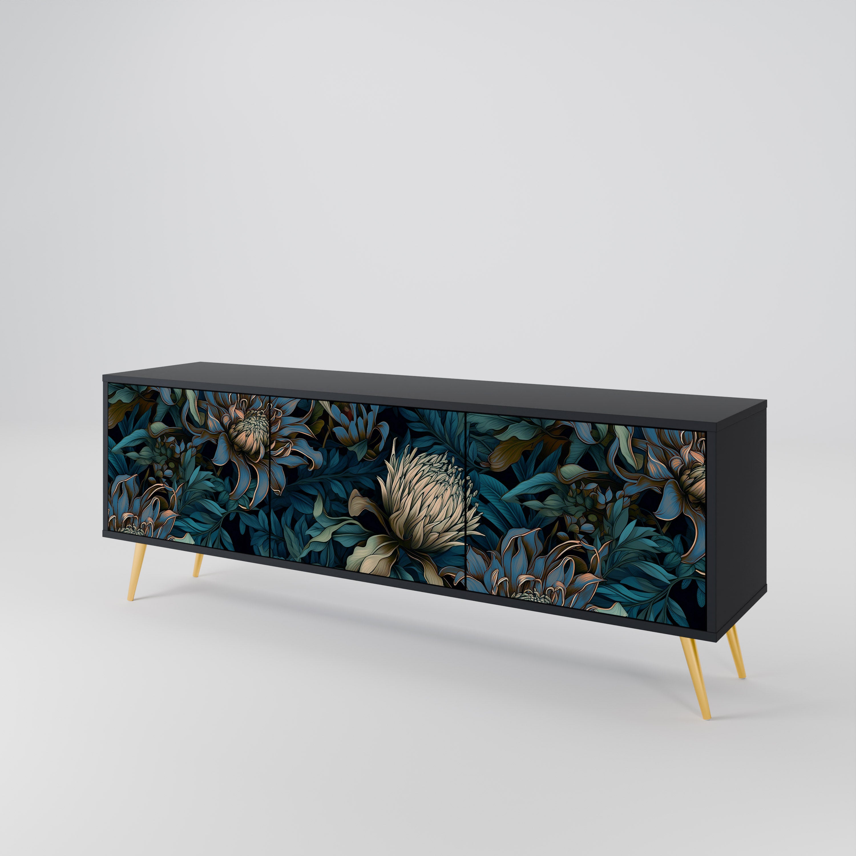 TWILIGHT BLOOM 3-Door TV Cabinet