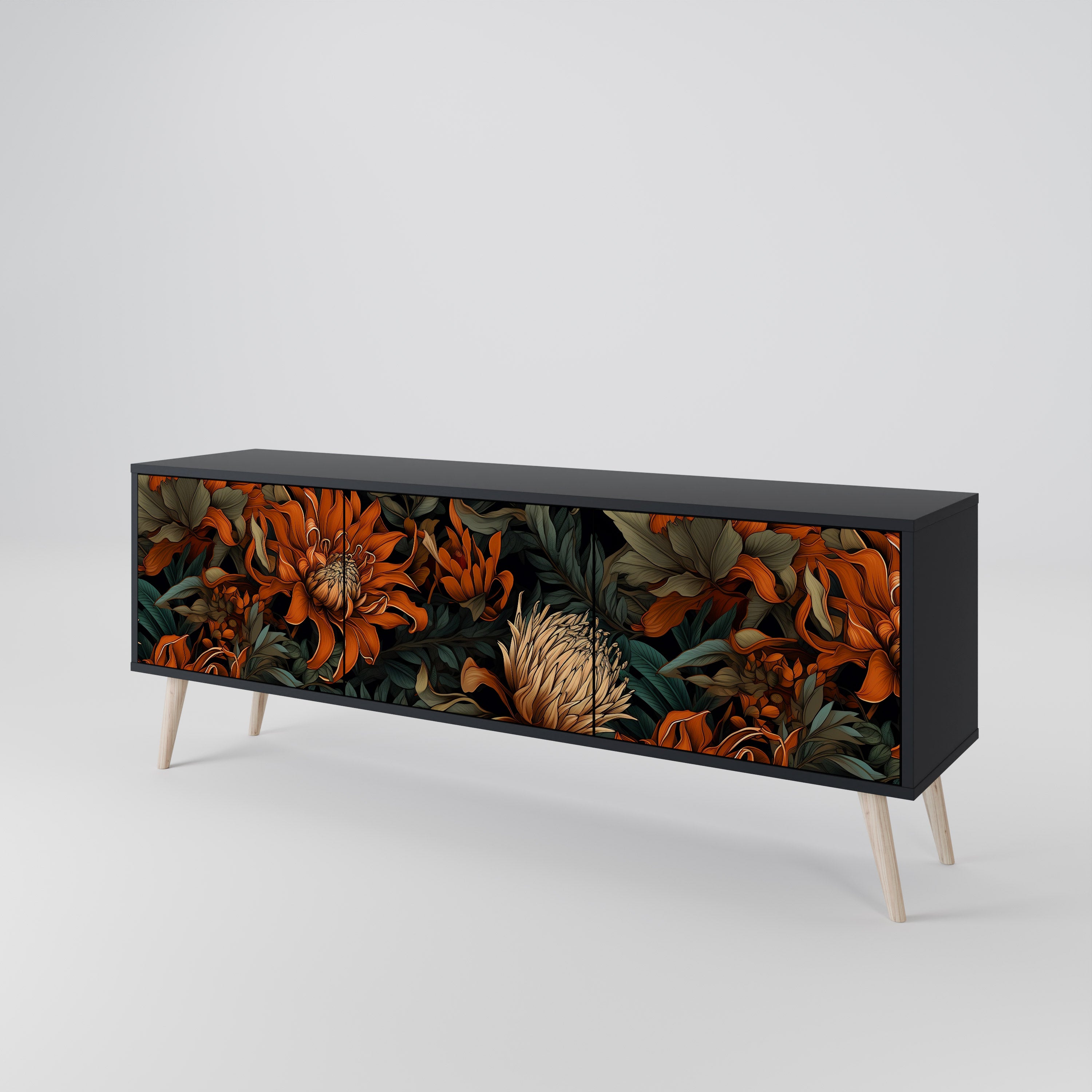 DAWN BLOOM 3-Door TV Cabinet