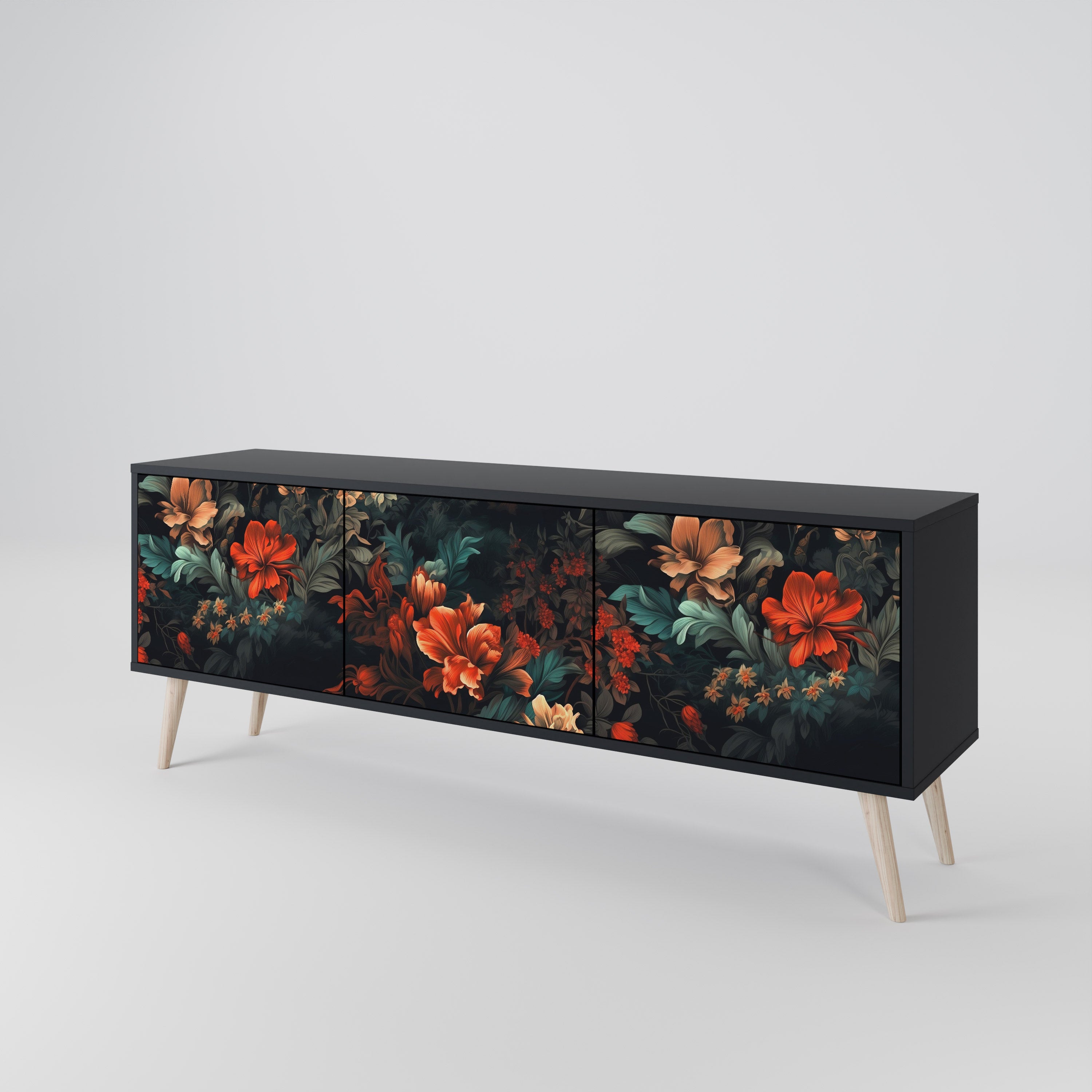 IMAGINARY BLOSSOM 3-Door TV Cabinet