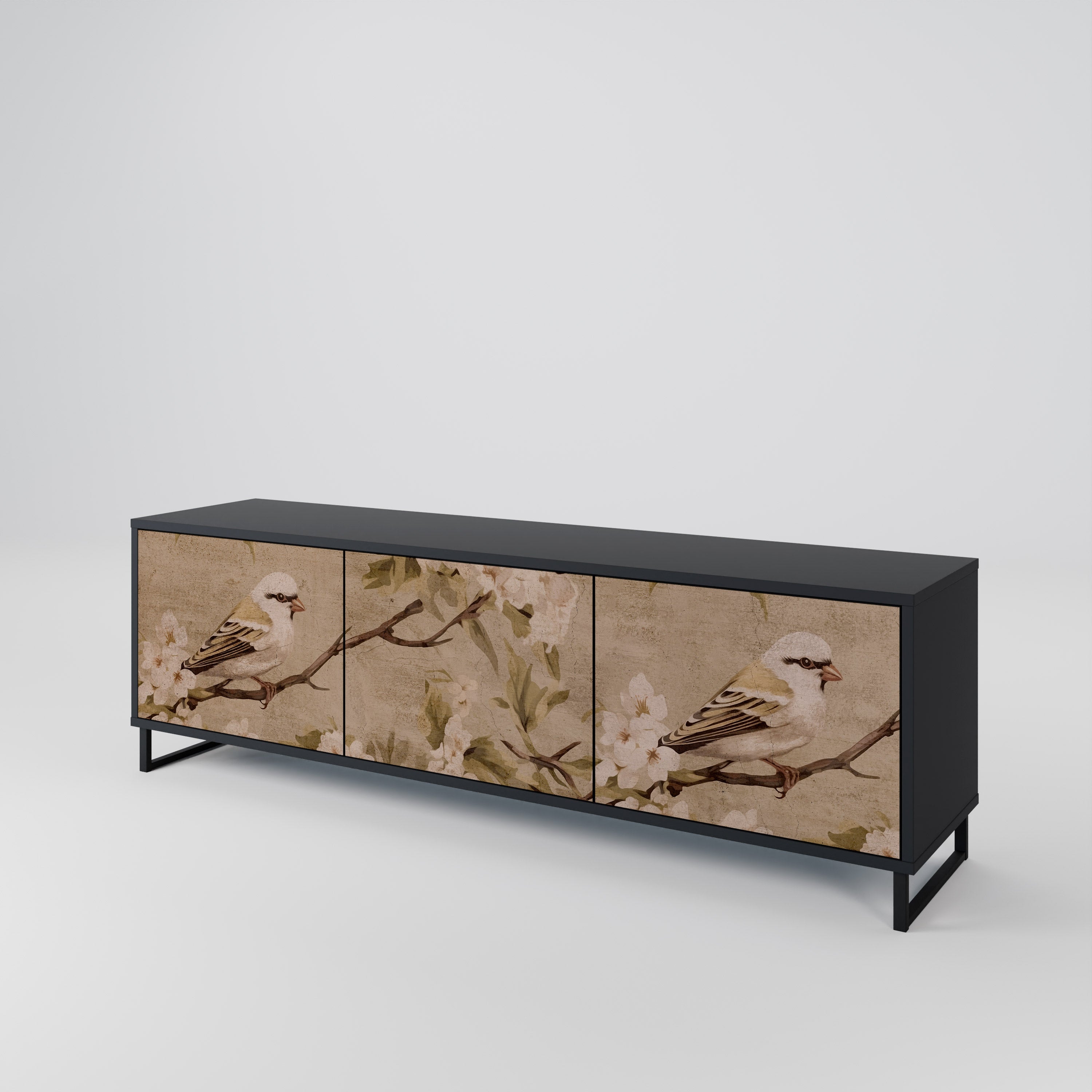 PETAL DISTINGUISH 3-Door TV Cabinet
