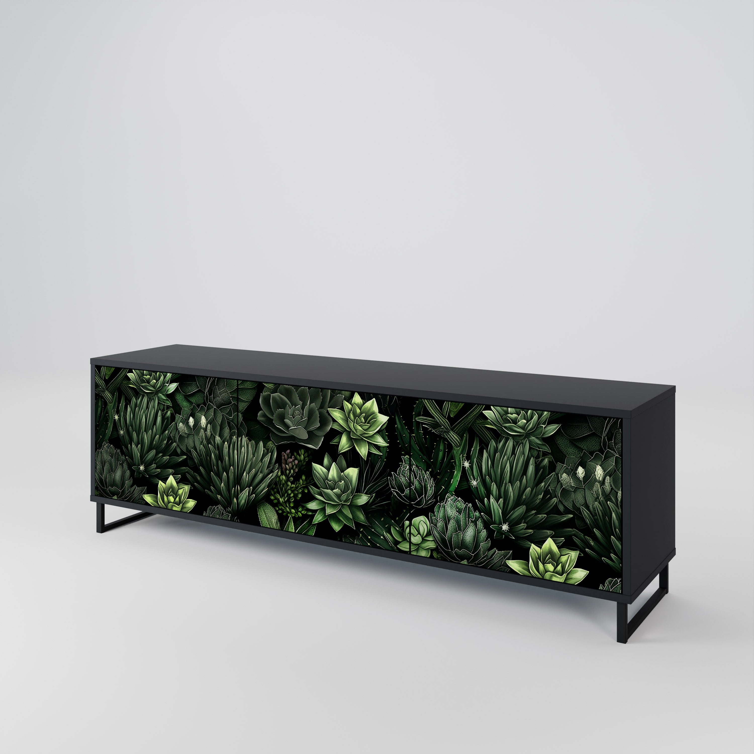 SUCCULENT JUNGLE 3-Door TV Cabinet
