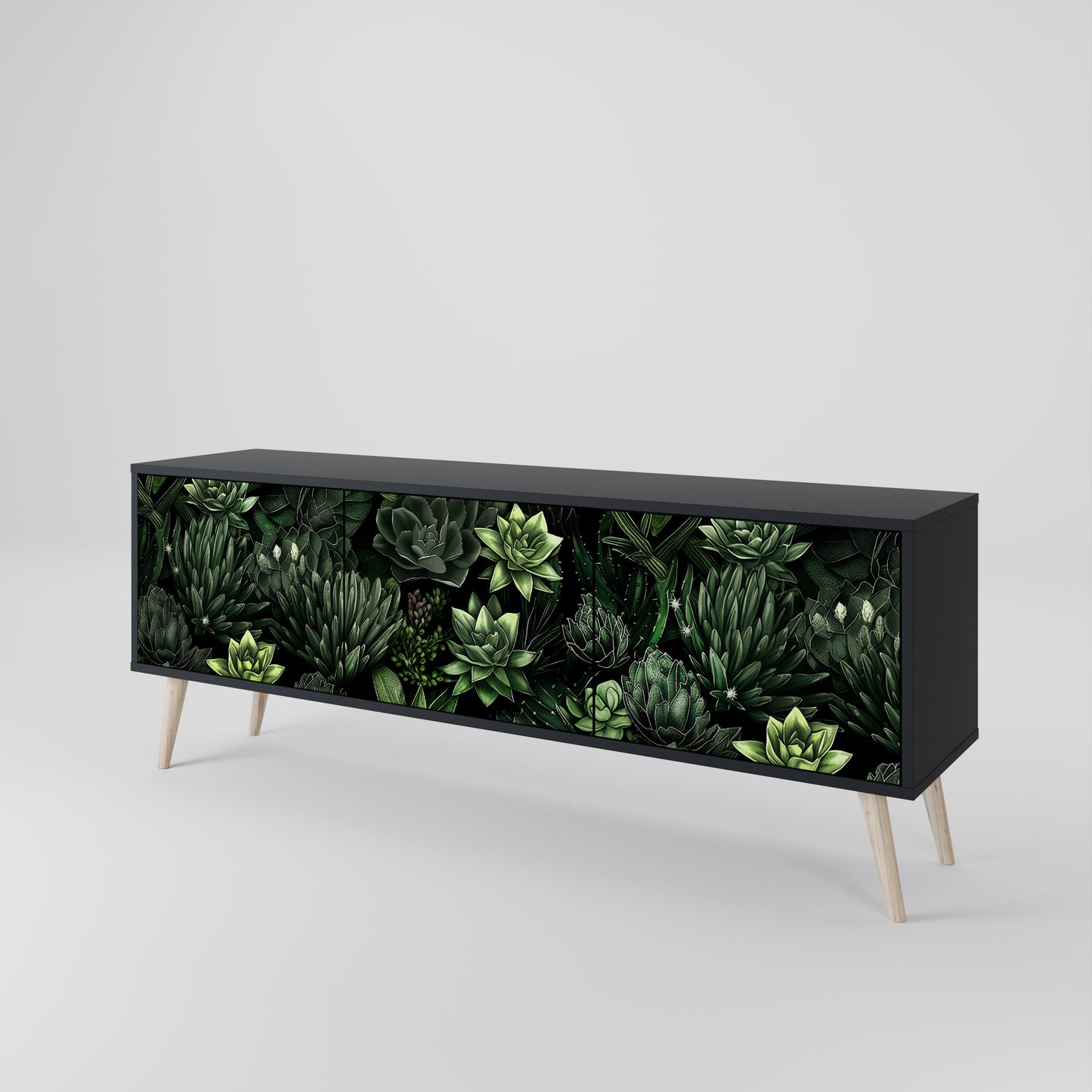 SUCCULENT JUNGLE Έπιπλο τηλεόρασης 3-θυρών
