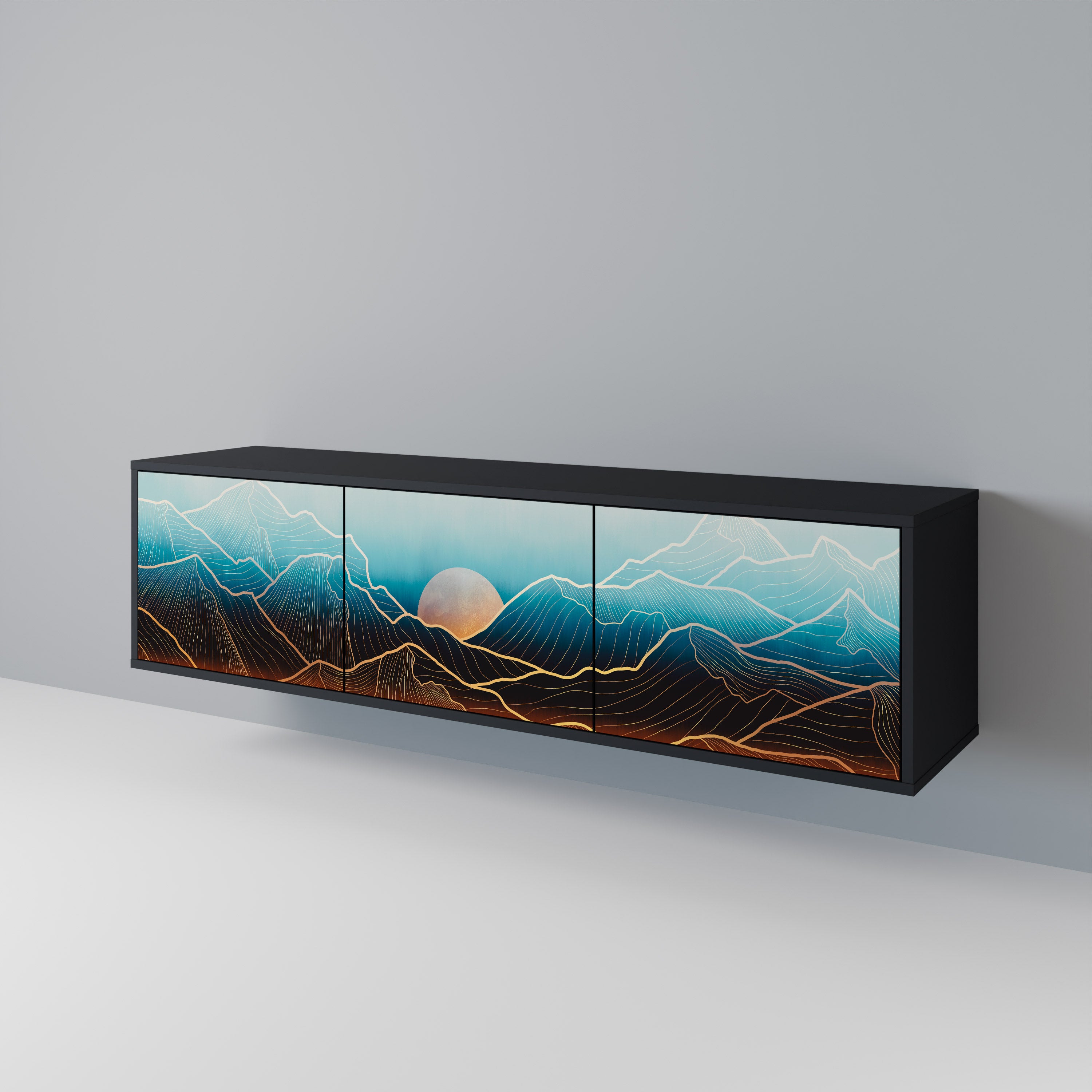LUNAR SECRETS 3-Door TV Cabinet