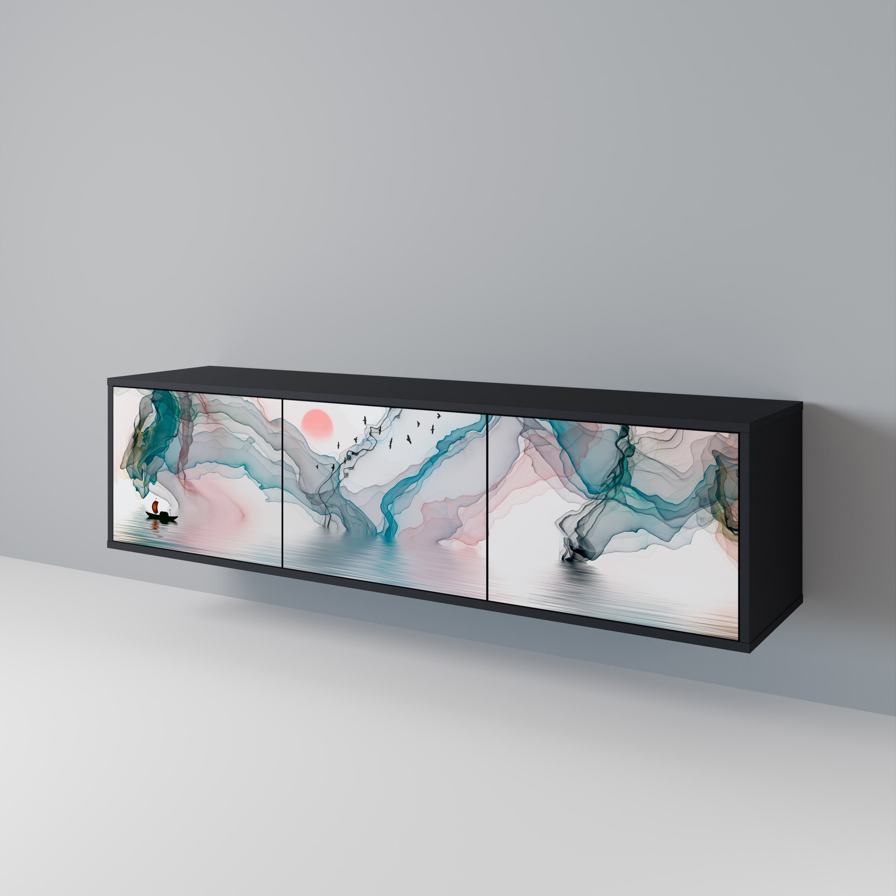 VELVET CROSSING 3-Door TV Cabinet