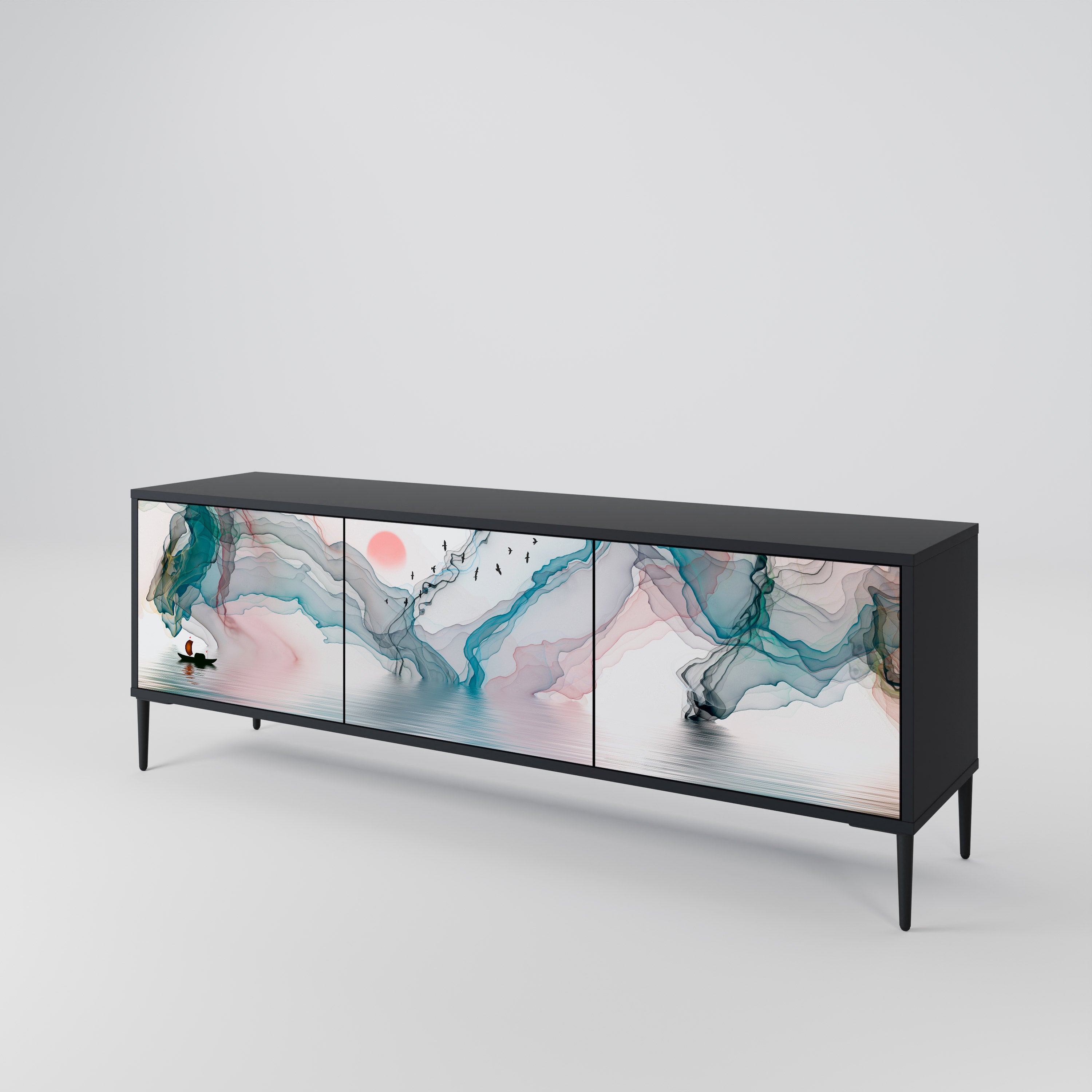 VELVET CROSSING 3-Door TV Cabinet