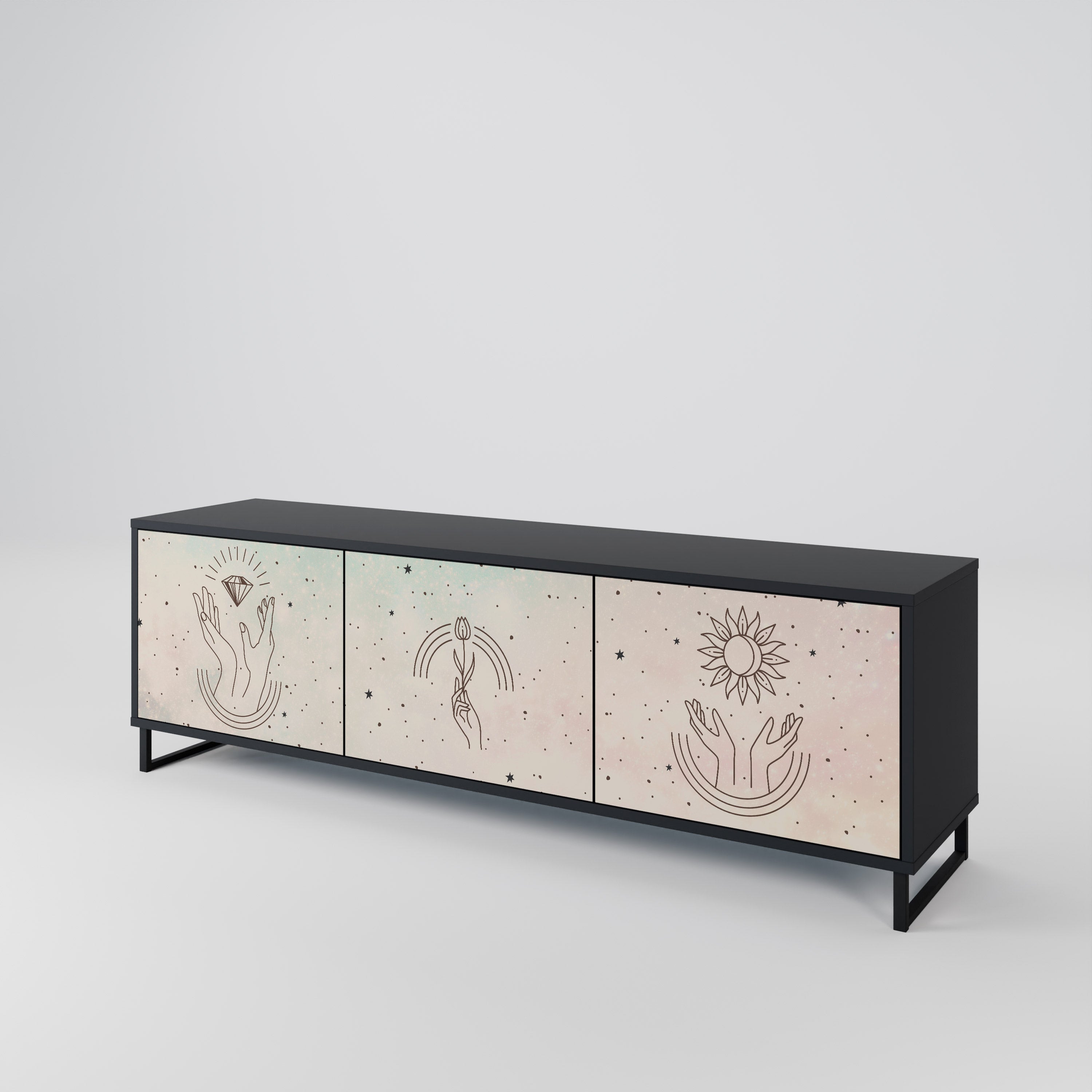 DELICATE BEAUTY Έπιπλο τηλεόρασης 3-θυρών