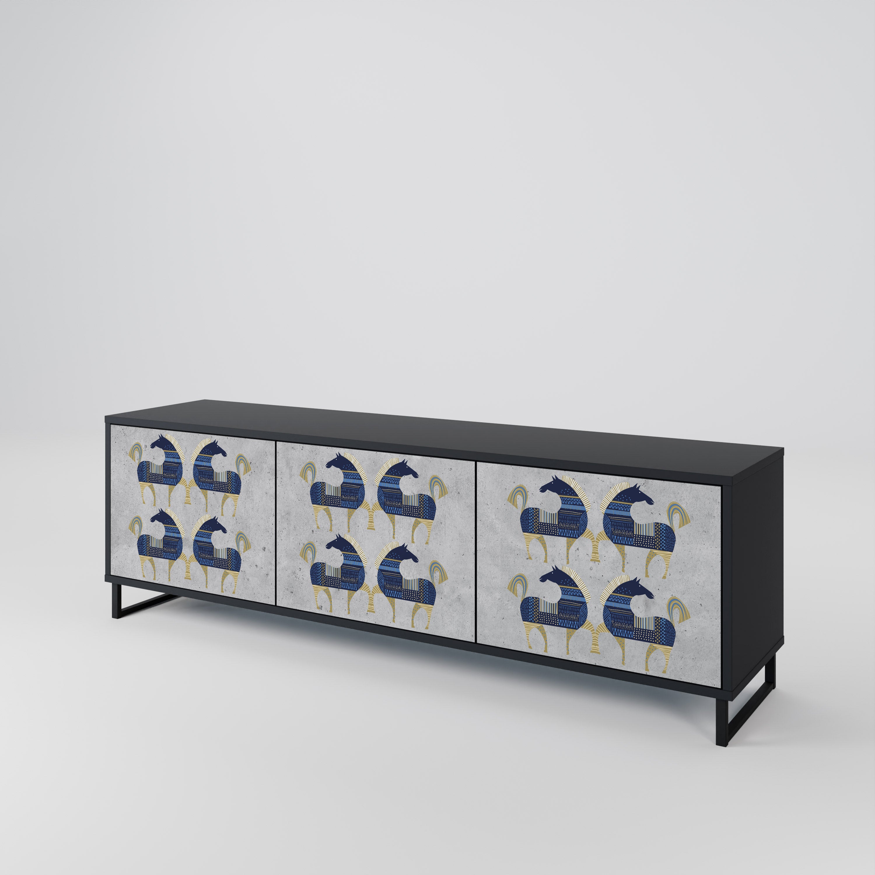 MAJESTIC STEED Έπιπλο τηλεόρασης 3-θυρών