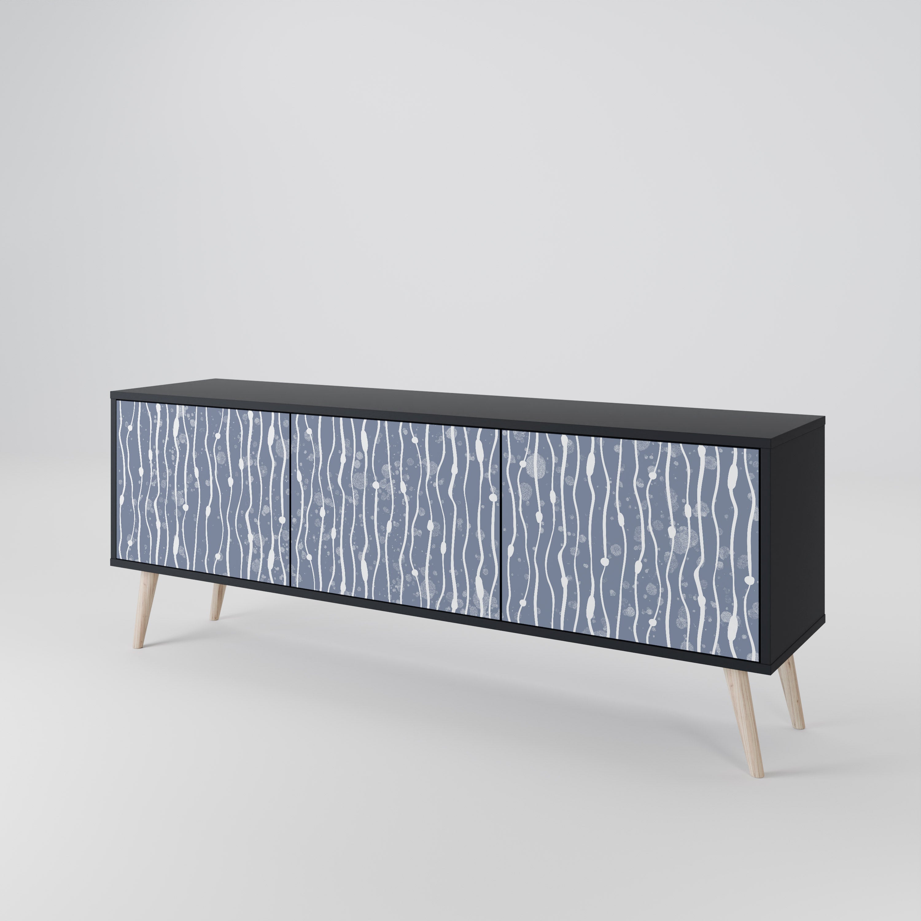 GRAPHITE RAIN Έπιπλο τηλεόρασης 3-θυρών