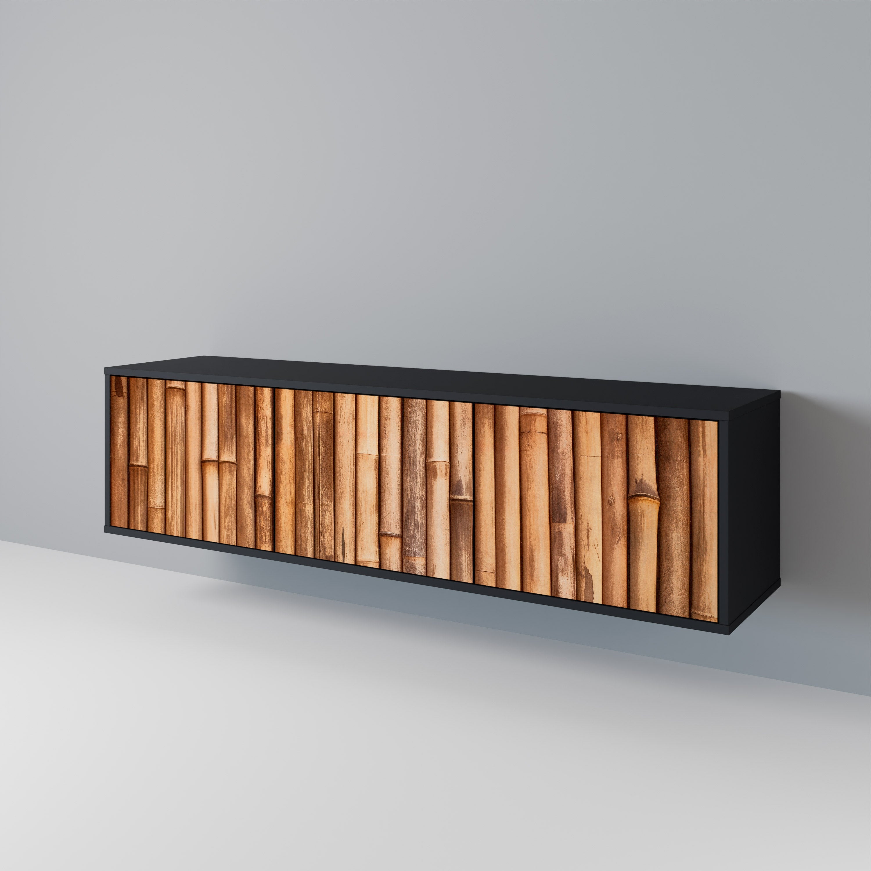 NATURAL WOOD Έπιπλο τηλεόρασης 3-θυρών