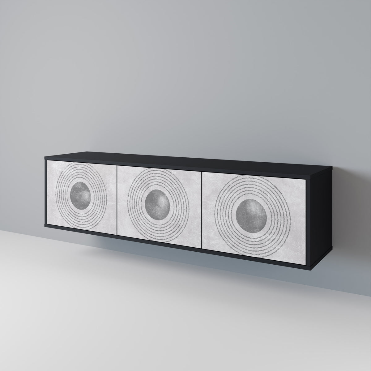 SOLID CIRCLES Έπιπλο τηλεόρασης 3-θυρών