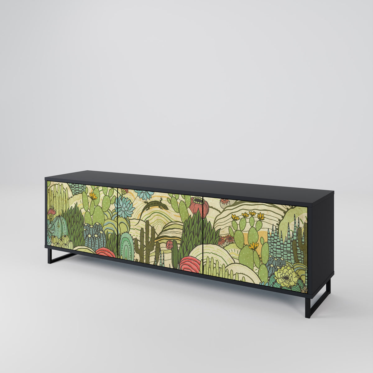 SUCCULENTS KALEIDOSCOPE Έπιπλο τηλεόρασης 3-θυρών