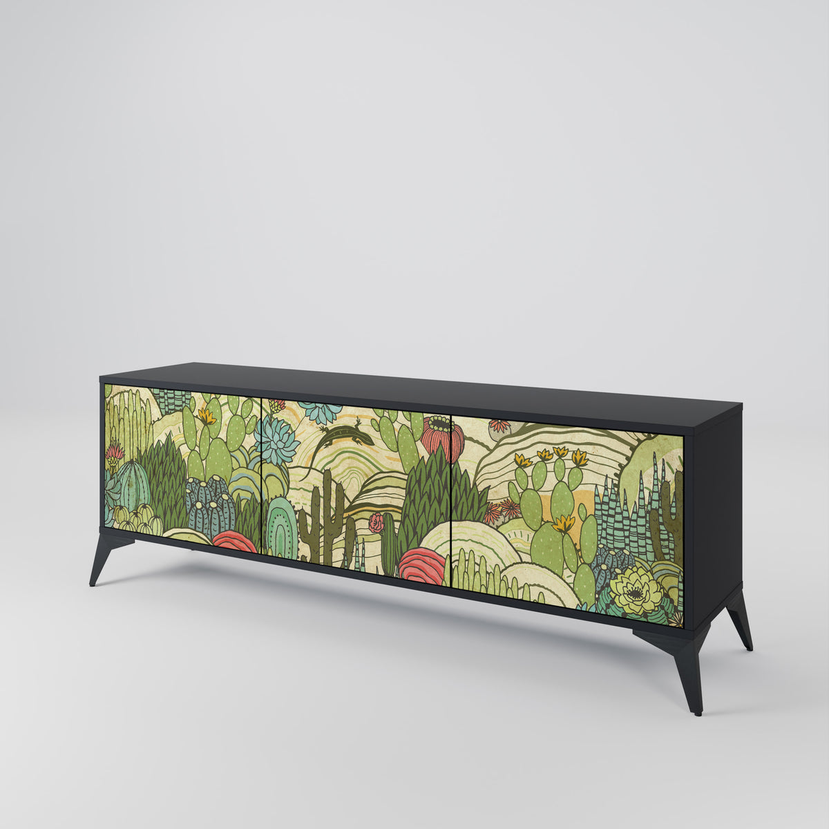 SUCCULENTS KALEIDOSCOPE Έπιπλο τηλεόρασης 3-θυρών