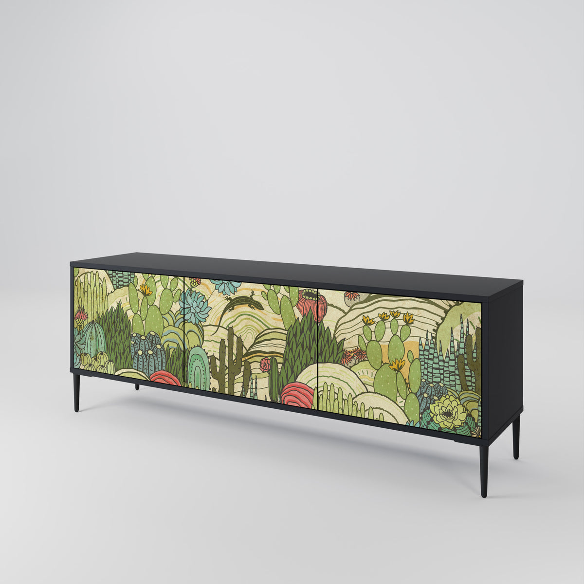 SUCCULENTS KALEIDOSCOPE Έπιπλο τηλεόρασης 3-θυρών