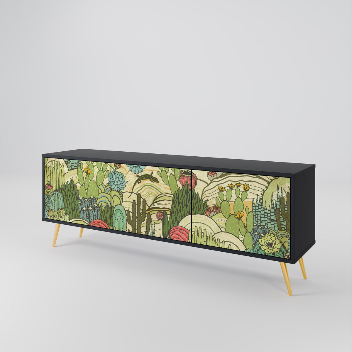 SUCCULENTS KALEIDOSCOPE Έπιπλο τηλεόρασης 3-θυρών